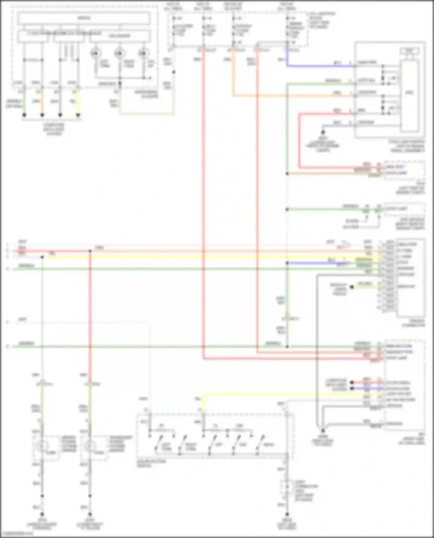 Wiring diagram r turn for Kia Telluride I (2019-2022) (1 of 2)