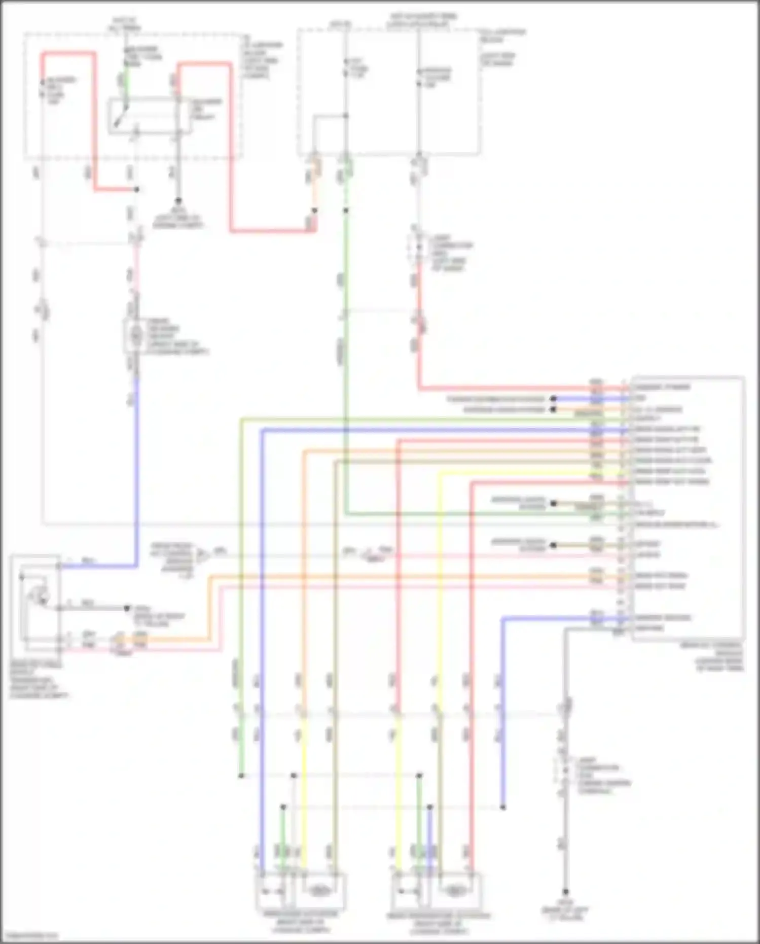 Wiring diagram rear a/c control module for Kia Telluride I (2019-2022) (1 of 7)