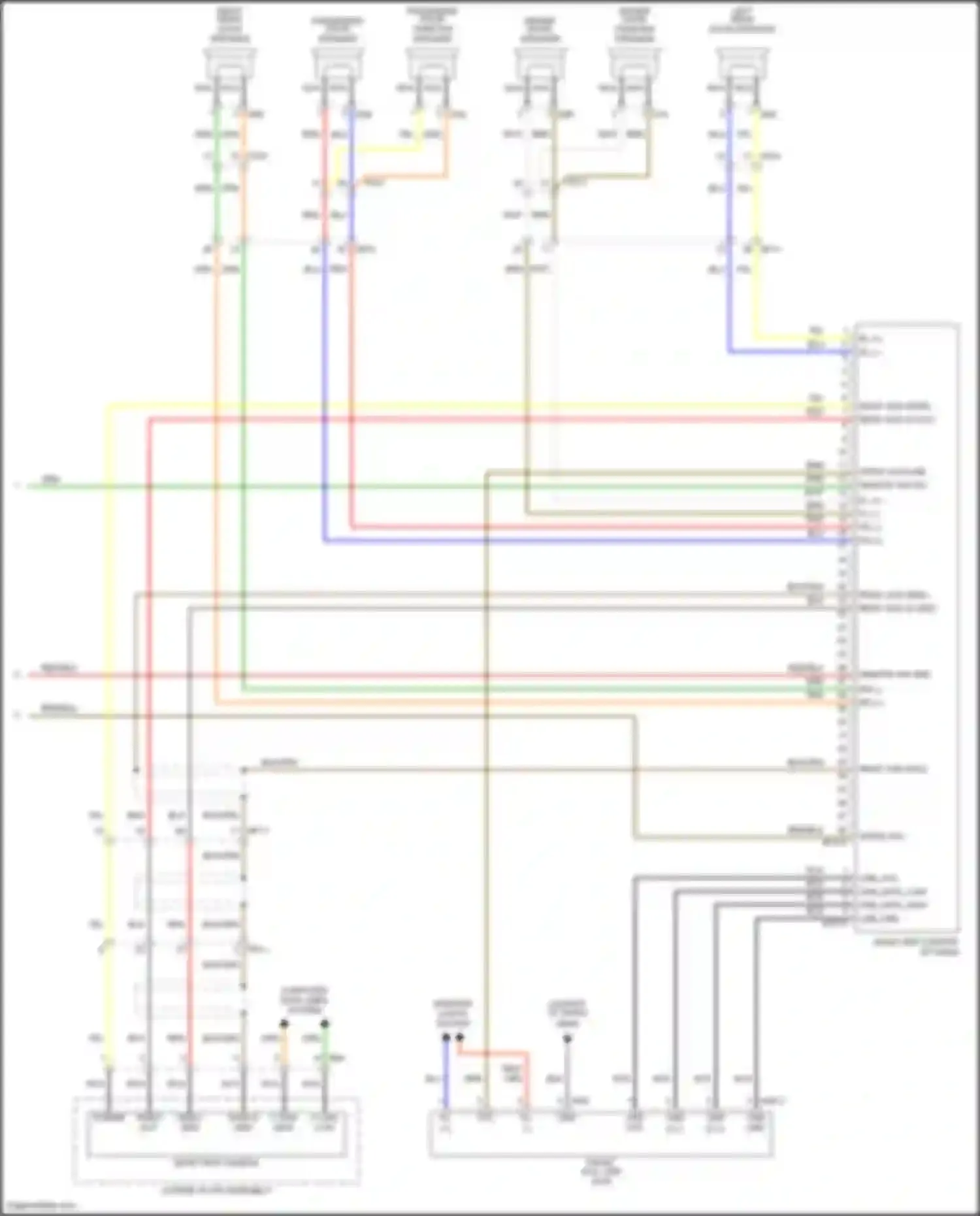 Wiring diagram rear view camera for Kia Telluride I (2019-2022) (1 of 3)