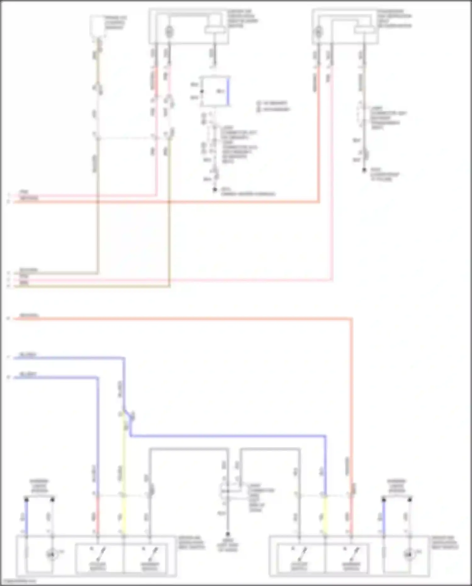 Wiring diagram red/org for Kia Telluride I (2019-2022) (13 of 40)