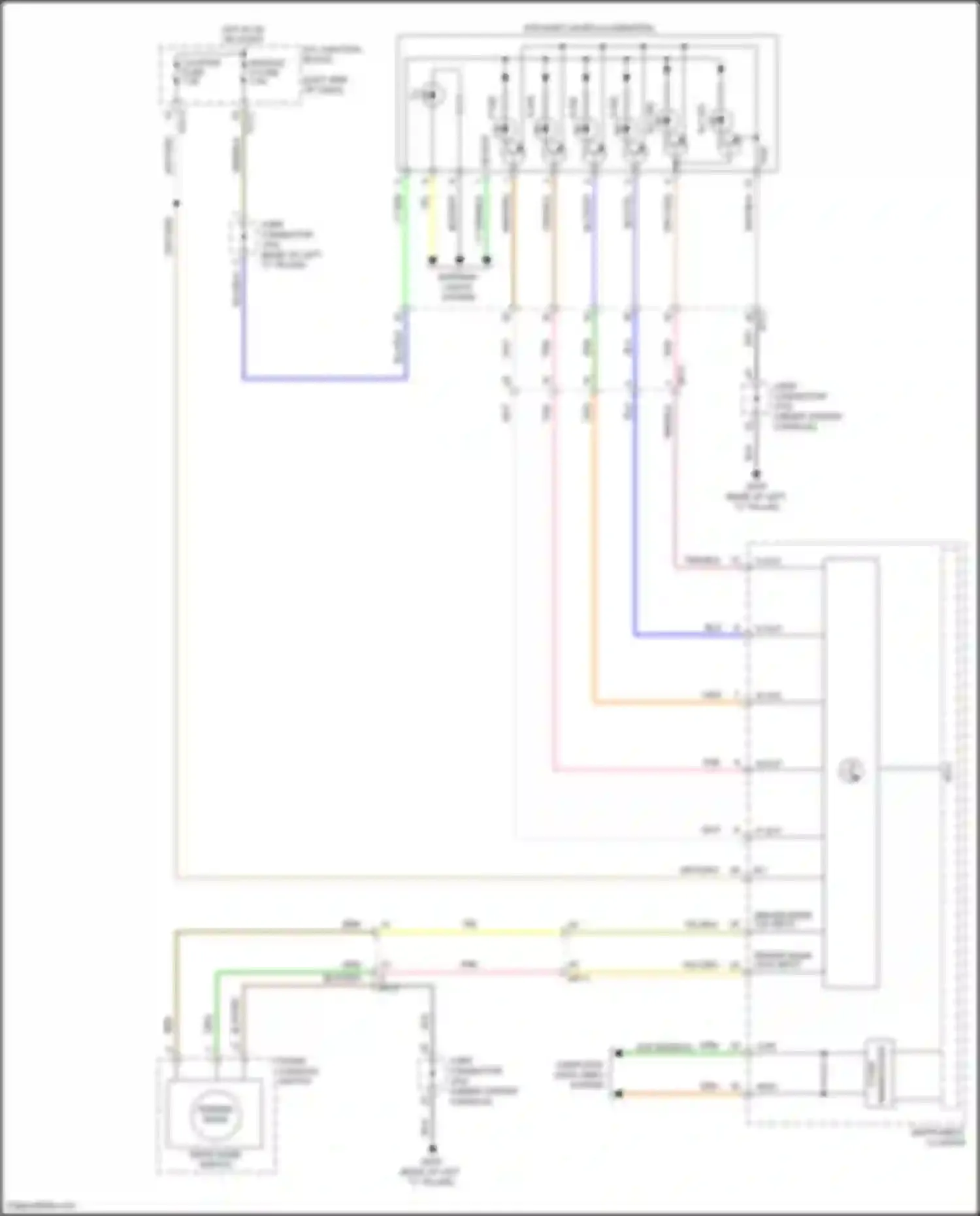 Wiring diagram terrain mode for Kia Telluride I (2019-2022) (2 of 4)