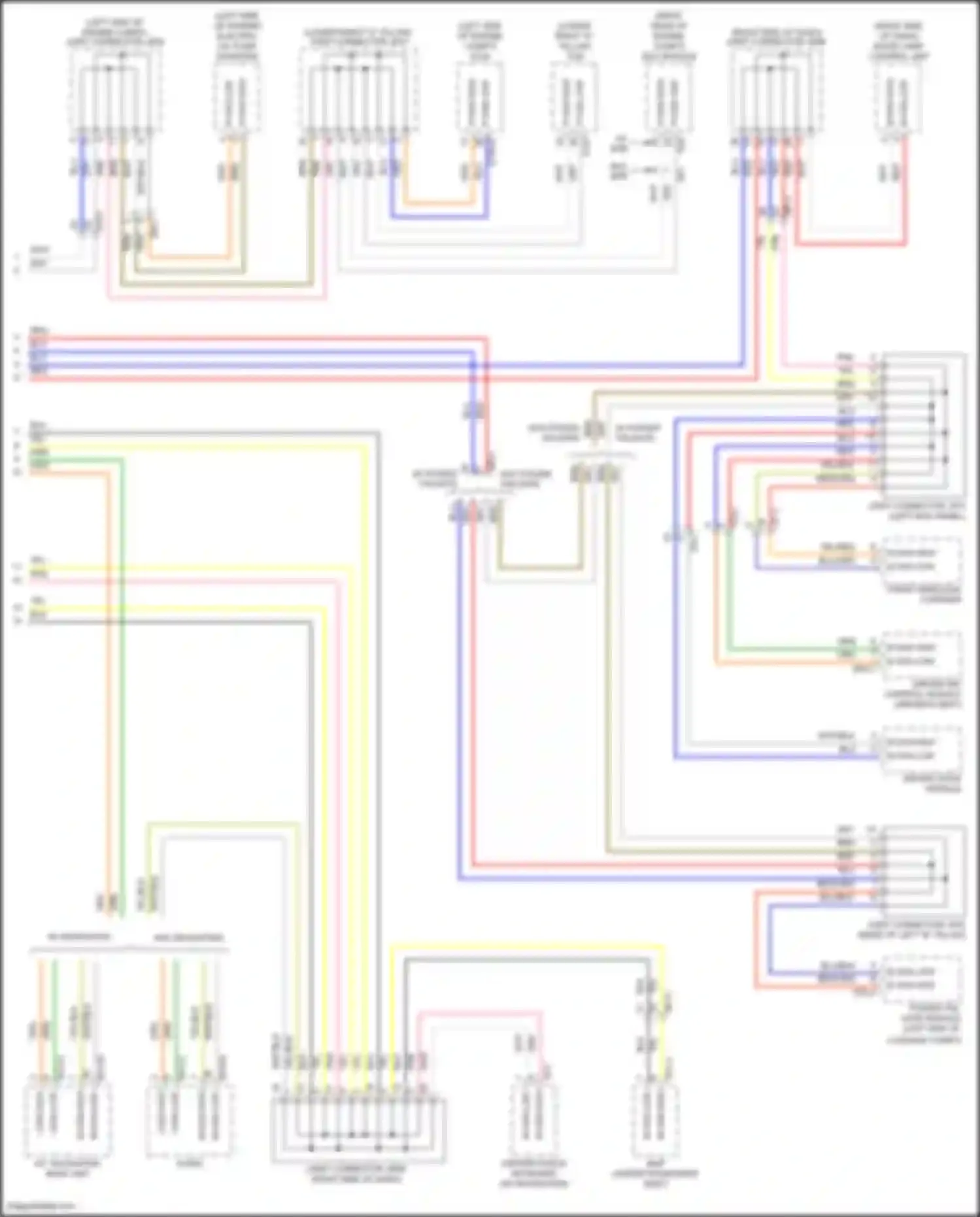 Wiring diagram w/o navigation for Kia Telluride I (2019-2022) (1 of 5)