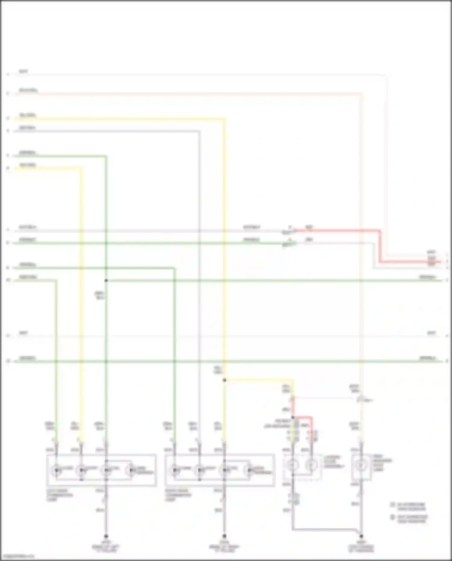 Wiring diagram w/o surround view monitor for Kia Telluride I (2019-2022) (1 of 2)