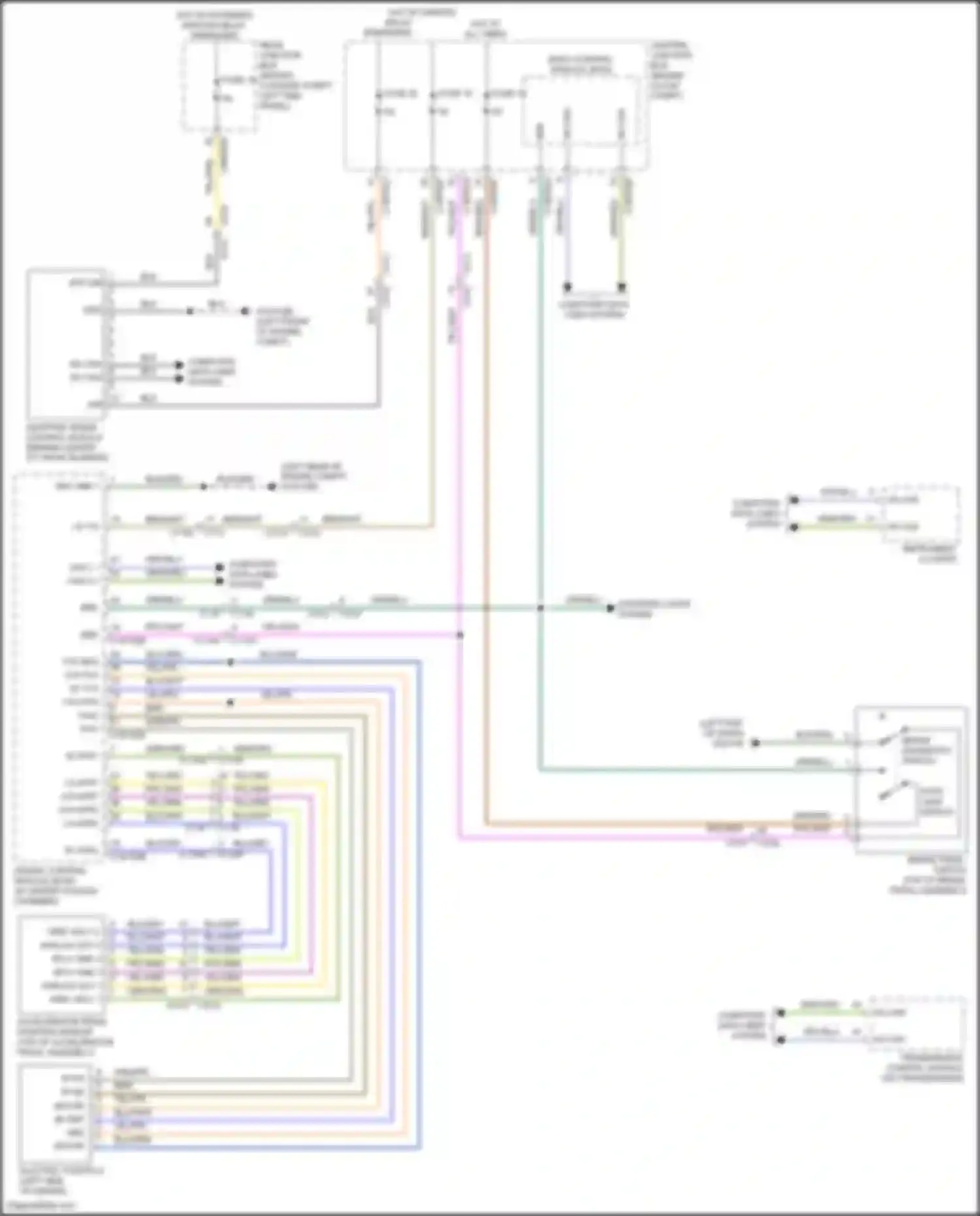 Wiring diagram adaptive speed control module for Land Rover Discovery Sport I (2014-2019) (1 of 4)