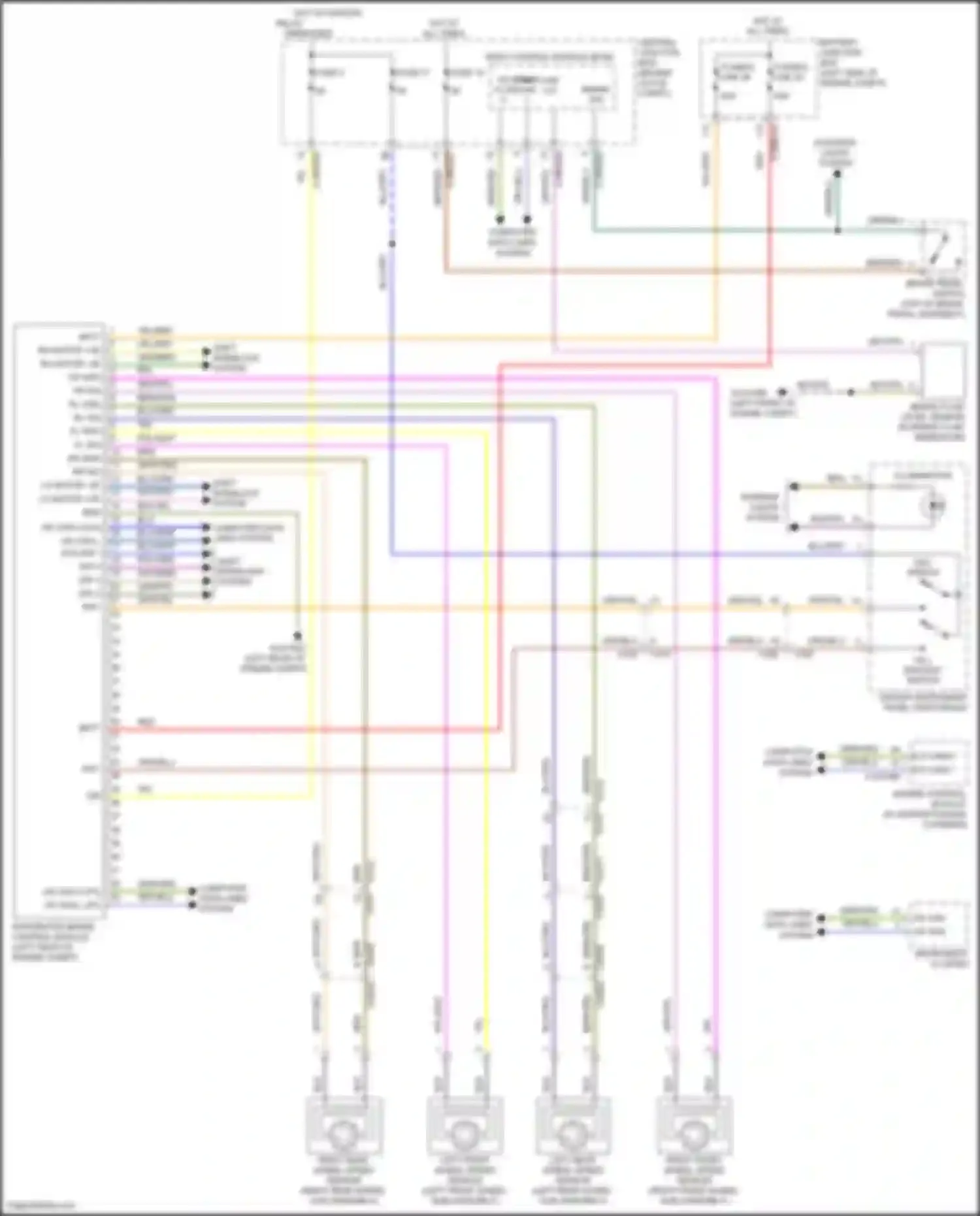 Wiring diagram brake fluid level sensor for Land Rover Discovery Sport I (2014-2019) (1 of 3)