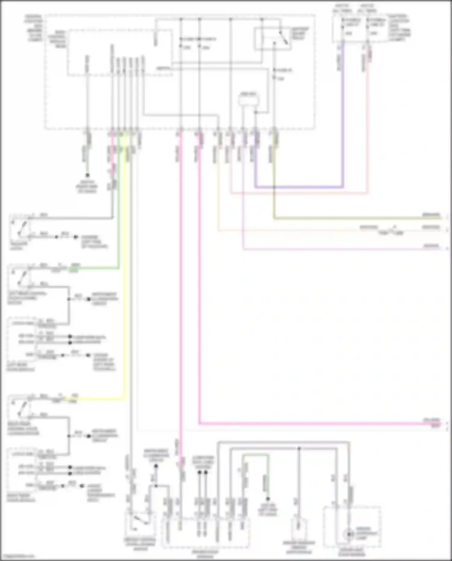 Wiring diagram driver window mirror switchpack for Land Rover Discovery Sport I (2014-2019) (1 of 7)