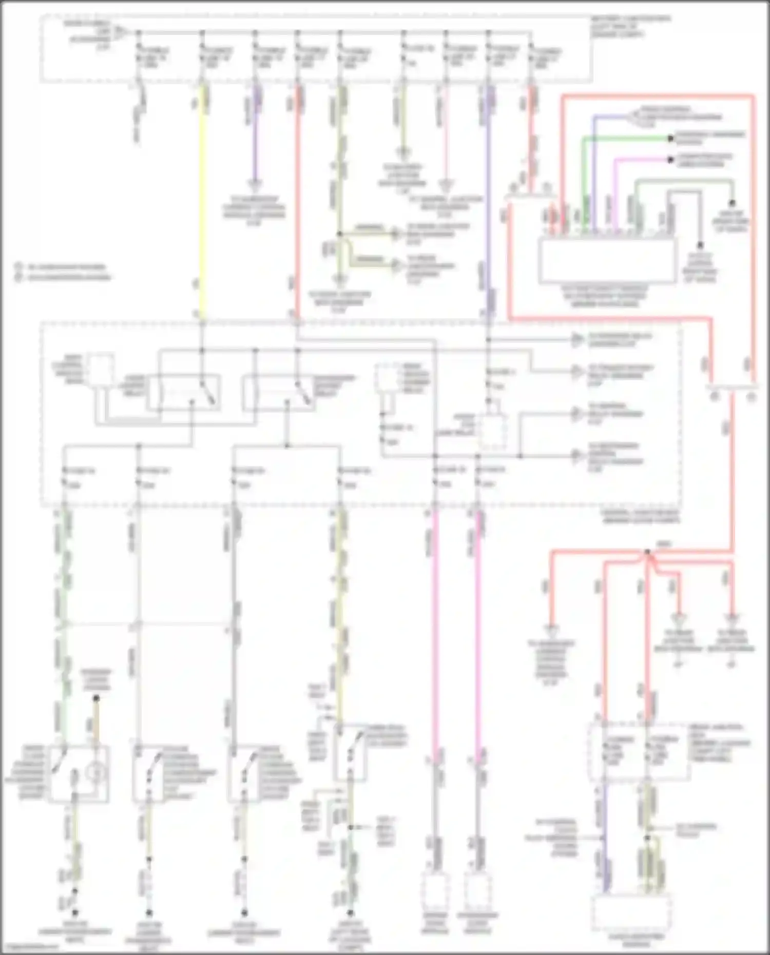 Wiring diagram front fog lamp relay for Land Rover Discovery Sport I (2014-2019) (2 of 2)