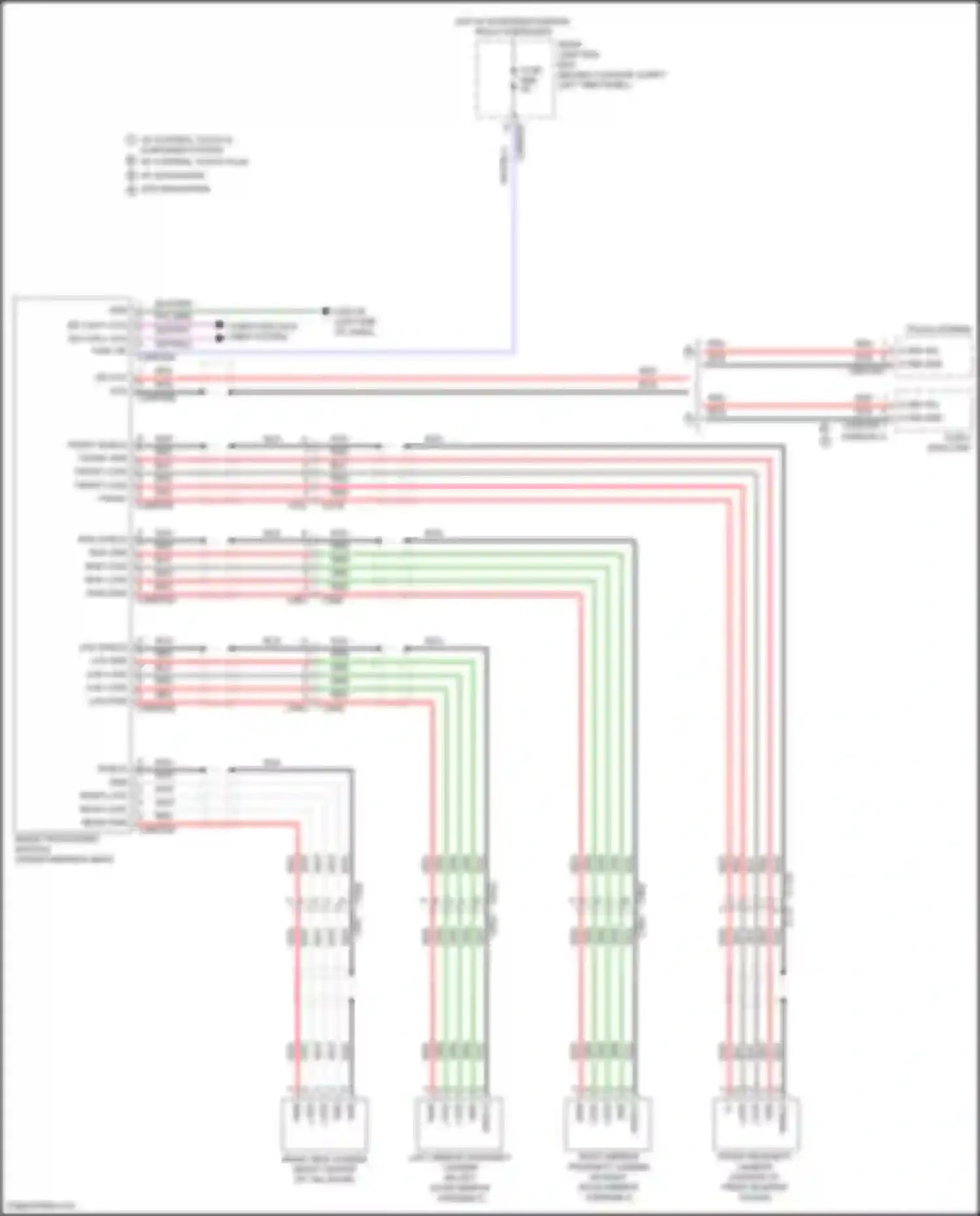 Wiring diagram front proximity camera for Land Rover Discovery Sport I (2014-2019) (1 of 1)