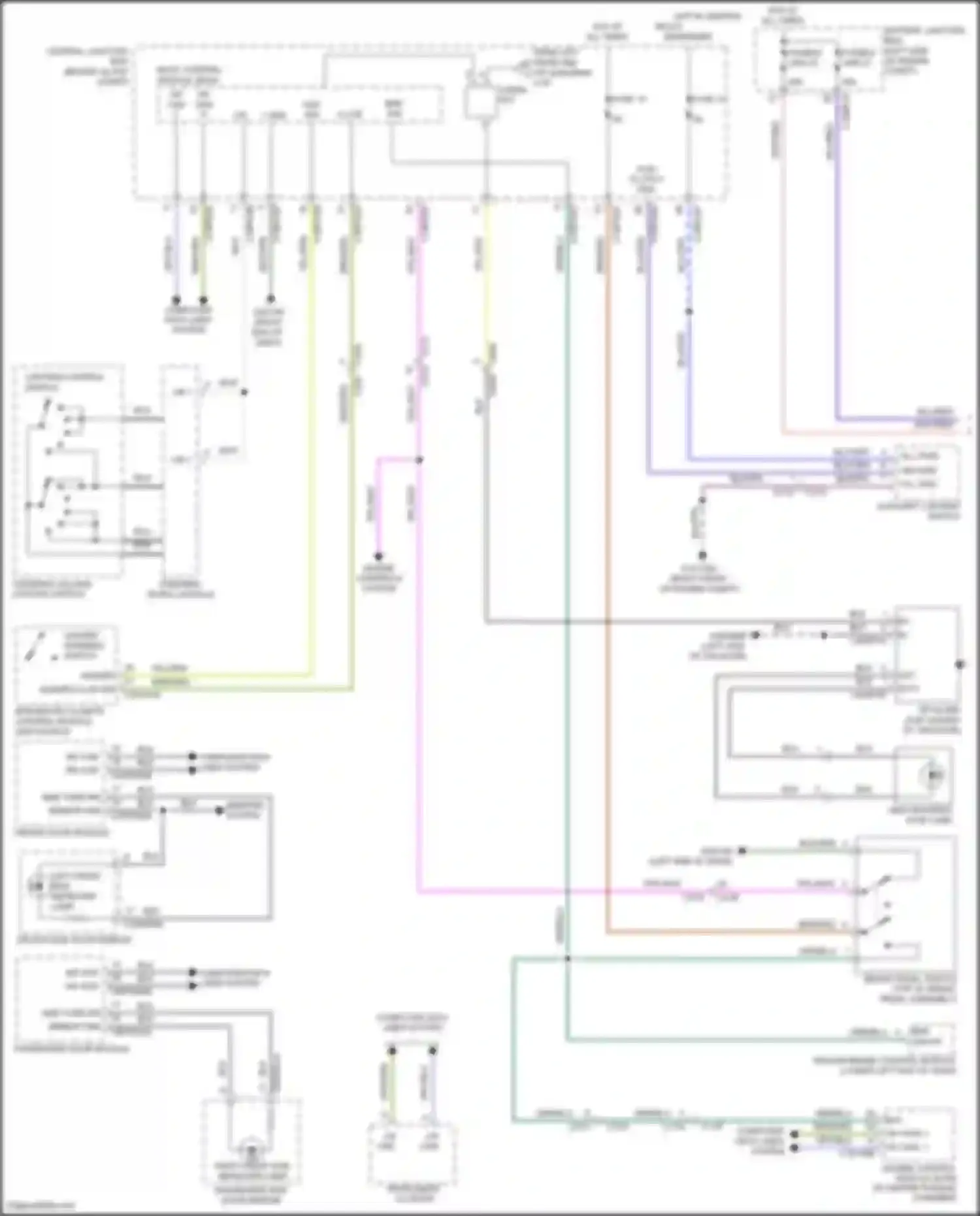 Wiring diagram left front side repeater lamp for Land Rover Discovery Sport I (2014-2019) (1 of 3)