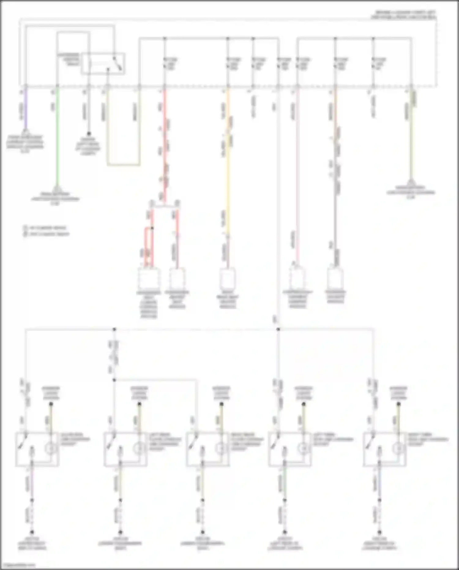 Wiring diagram left third row usb charging socket for Land Rover Discovery Sport I (2014-2019) (3 of 3)