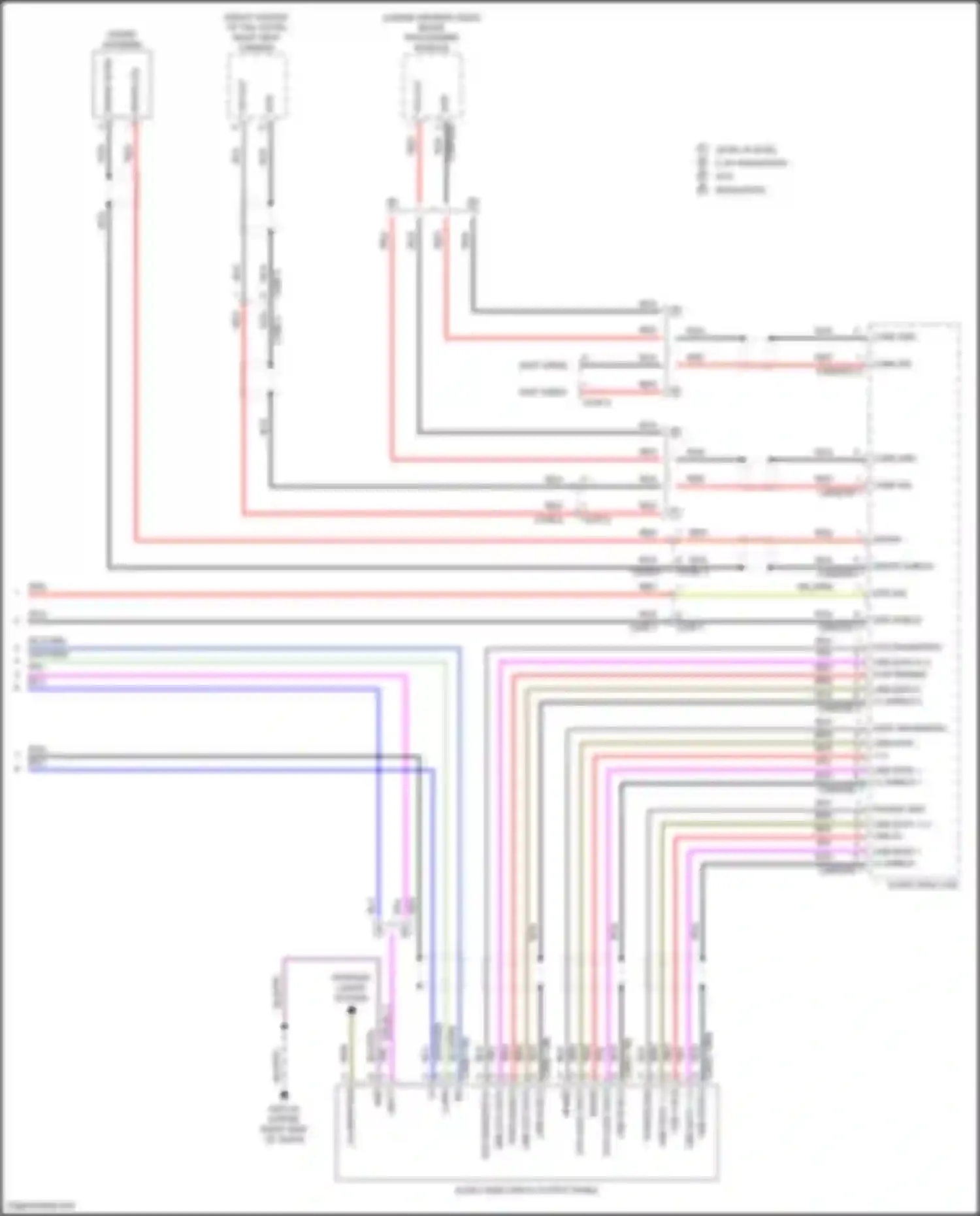 Wiring diagram level b level c w/ navigation w/o navigation for Land Rover Discovery Sport I (2014-2019) (1 of 4)