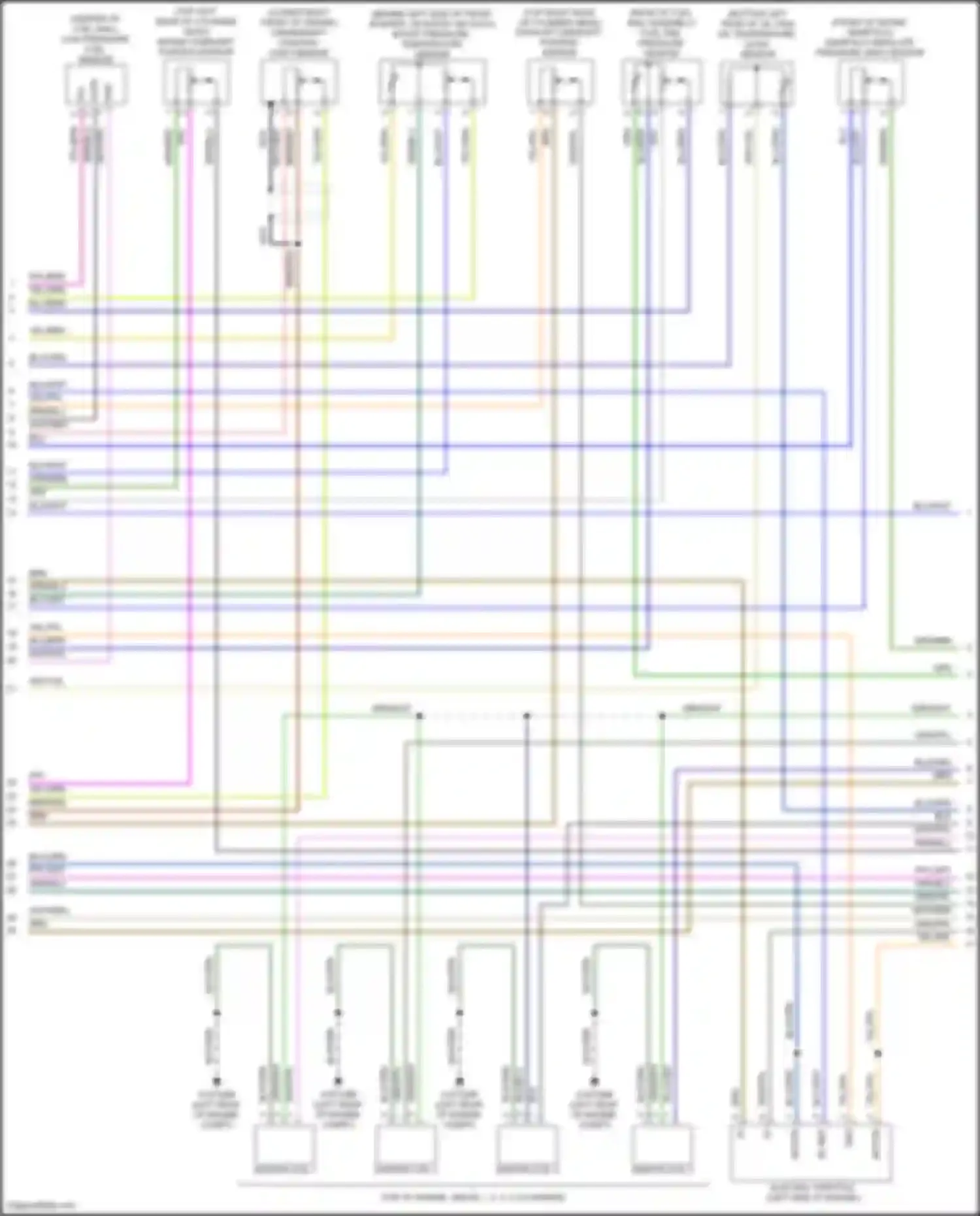 Wiring diagram lower right front of engine) for Land Rover Discovery Sport I (2014-2019) (1 of 1)