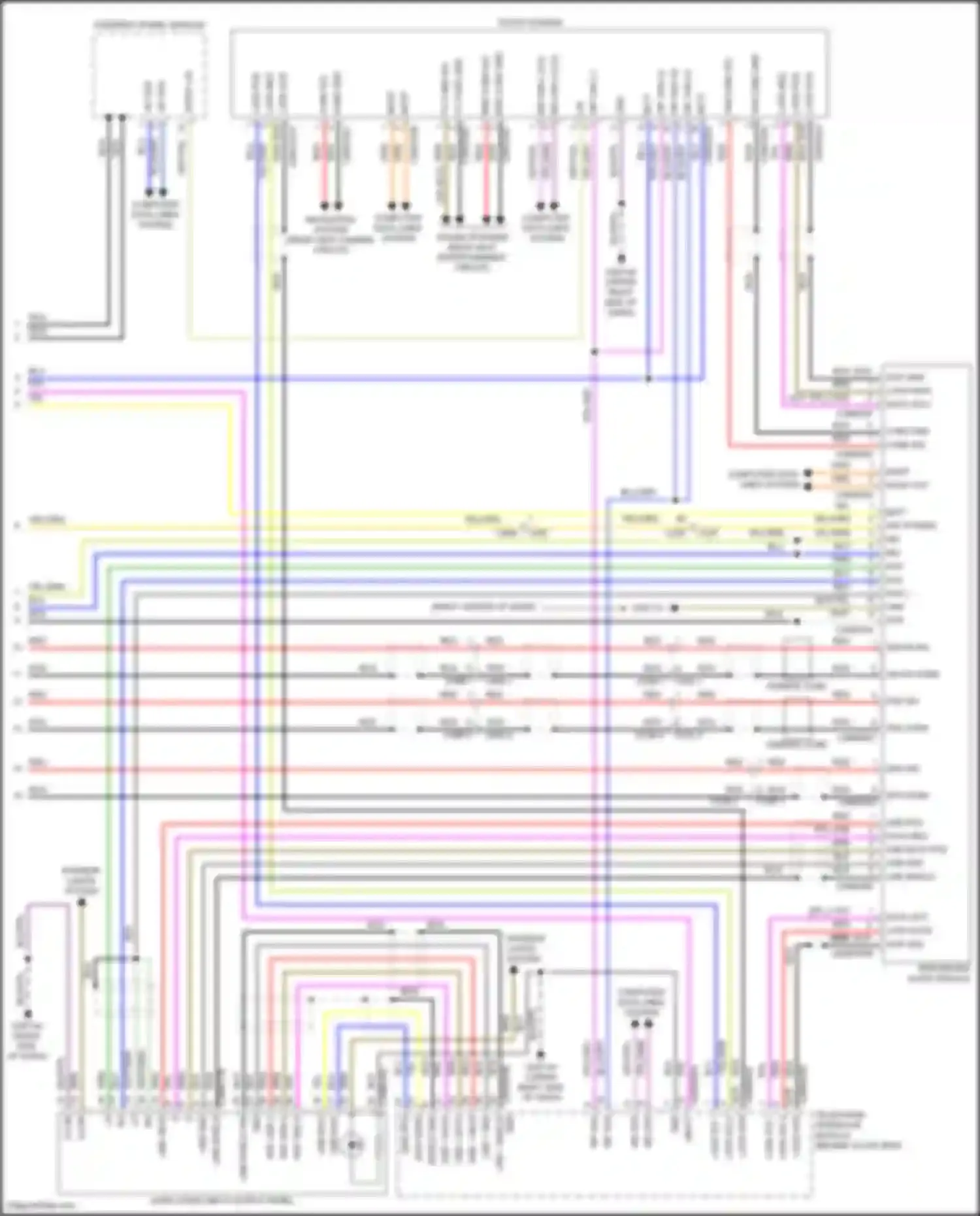 Wiring diagram lvds data out- ppl lvds data out+ for Land Rover Discovery Sport I (2014-2019) (1 of 2)