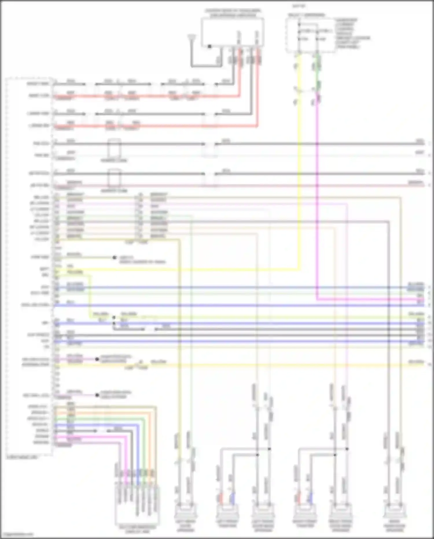 Wiring diagram multi information display unit for Land Rover Discovery Sport I (2014-2019) (1 of 4)