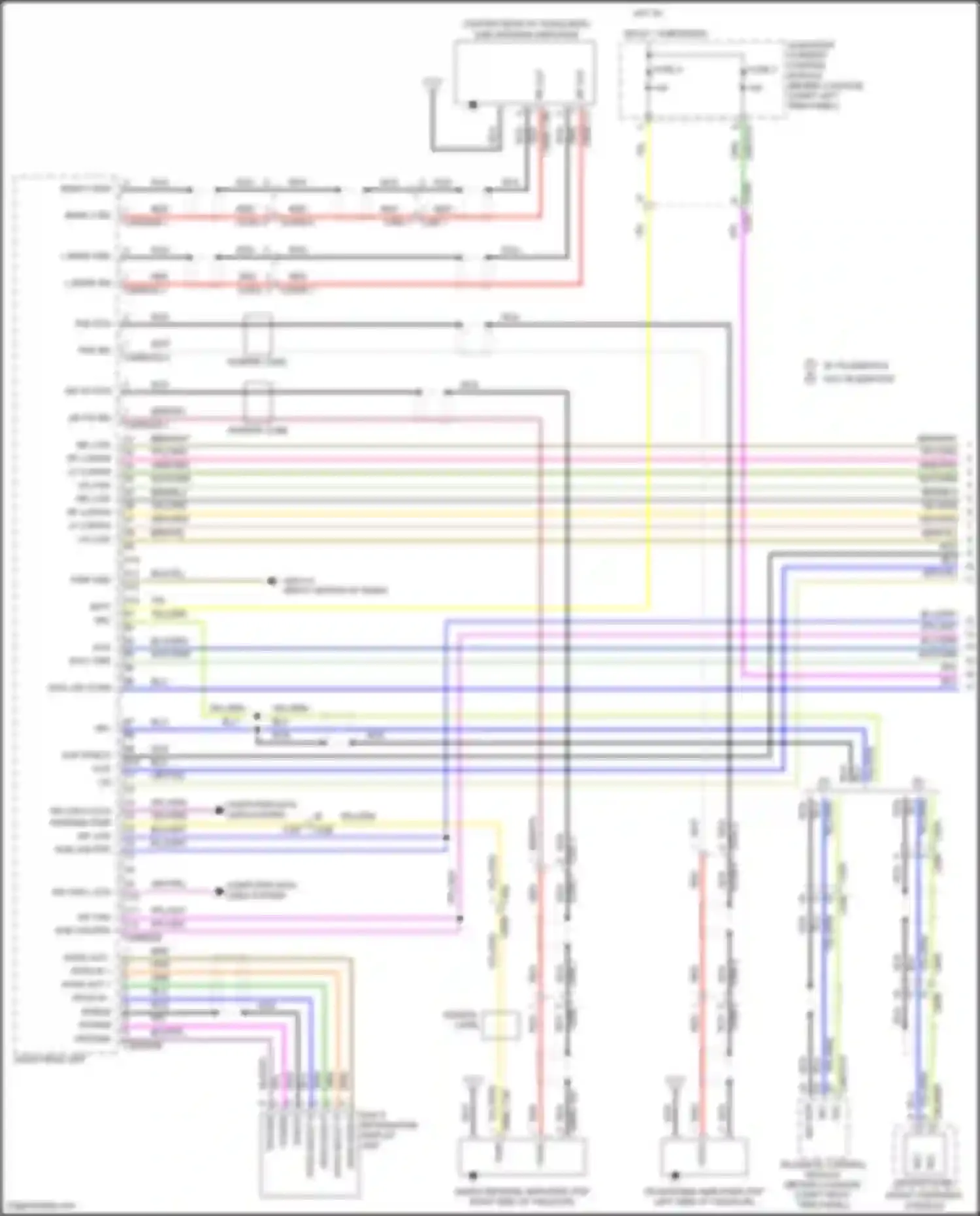 Wiring diagram multi information display unit for Land Rover Discovery Sport I (2014-2019) (2 of 4)