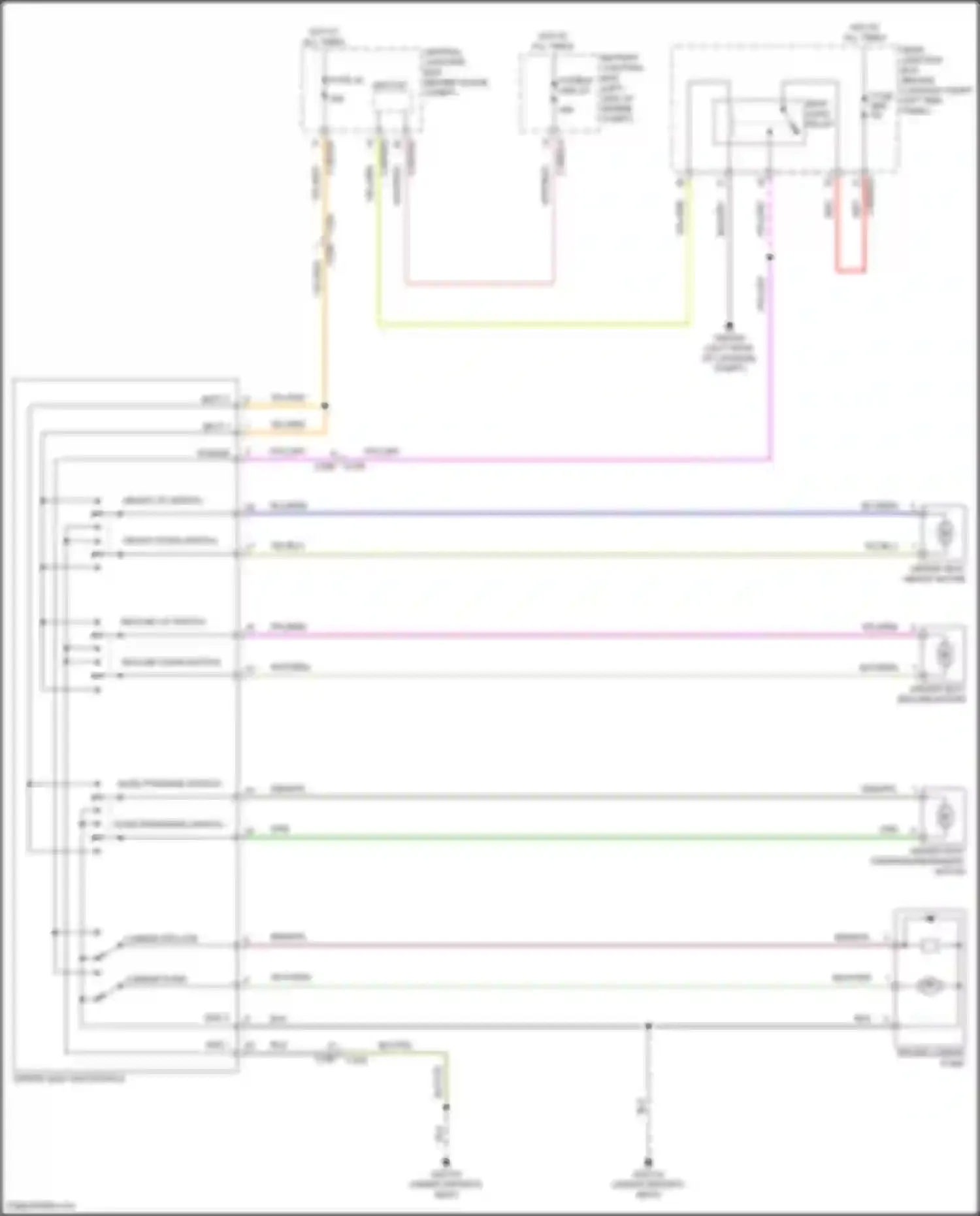 Wiring diagram slide forward switch for Land Rover Discovery Sport I (2014-2019) (1 of 2)
