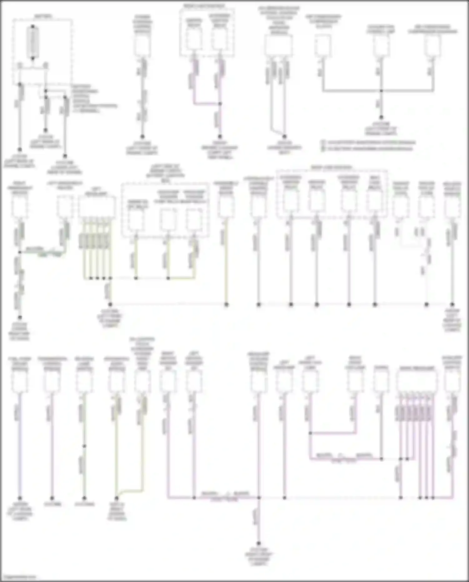 Wiring diagram w/o battery monitoring system module w/ battery monitoring system module for Land Rover Discovery Sport I (2014-2019) (1 of 1)