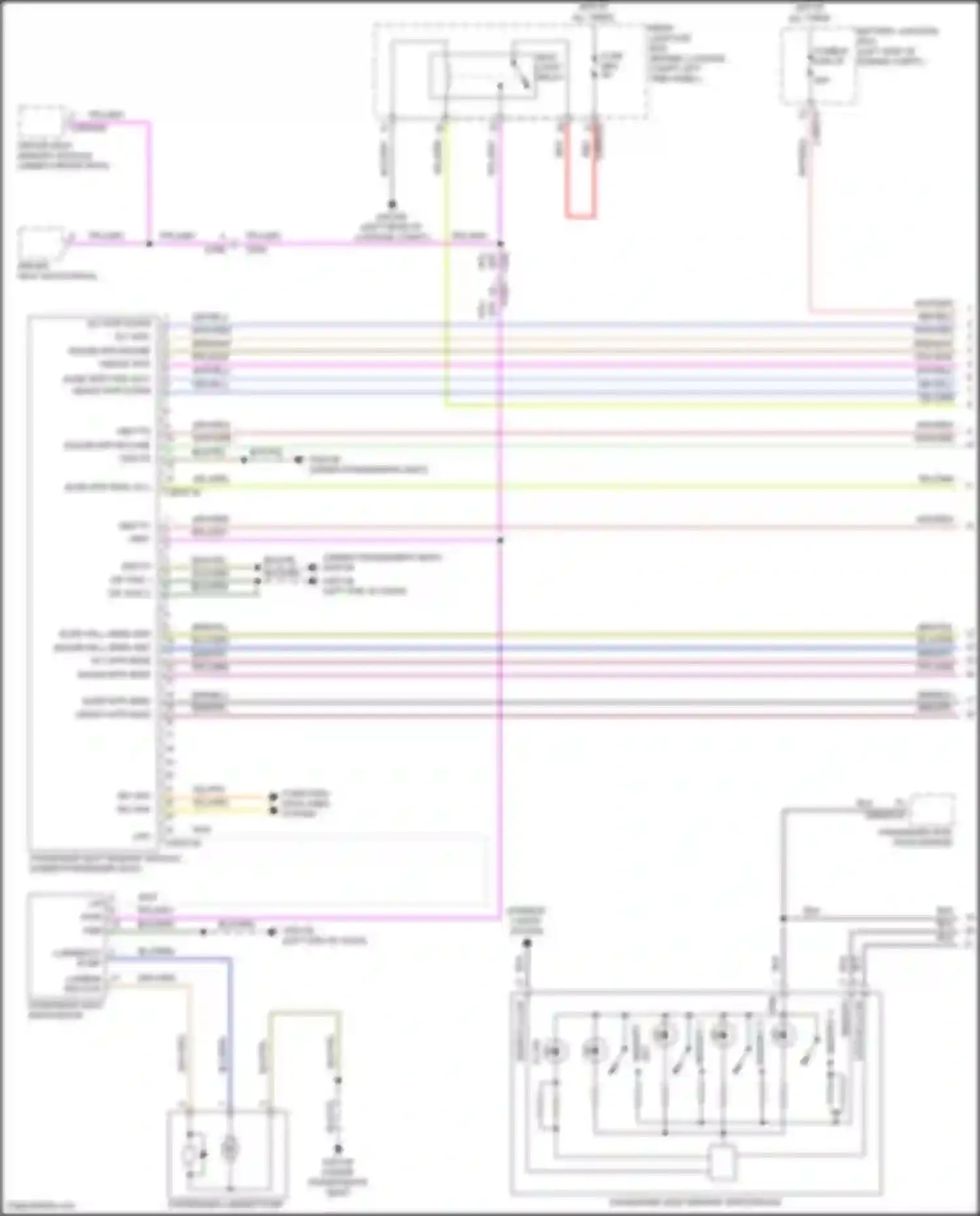 Discovery Sport Land Rover L550 (2014-2019): Passenger"s memory seat circuit (1 of 2)