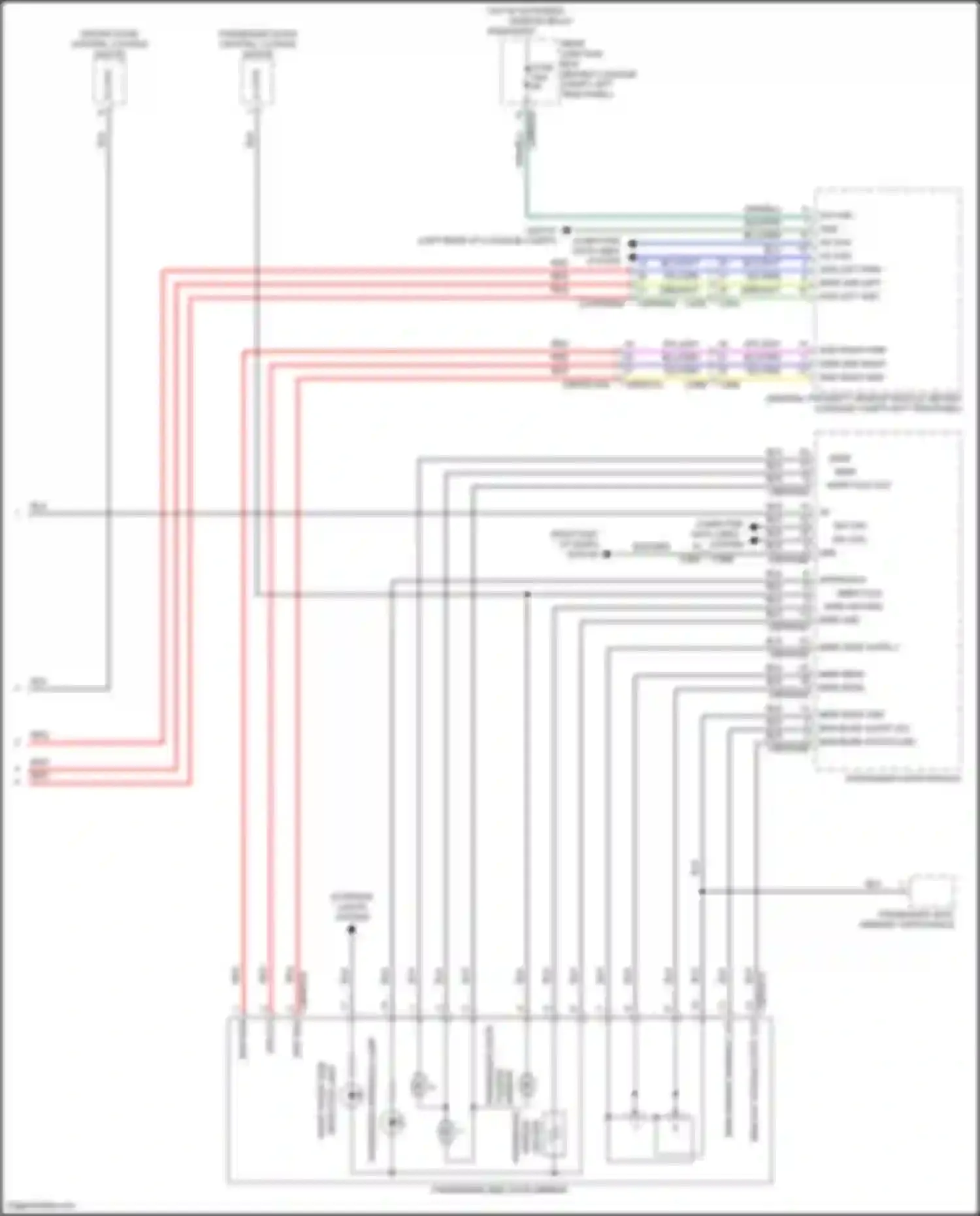 Wiring diagram computer data lines for Land Rover Discovery Sport L550 (2014-2019) (1 of 2)