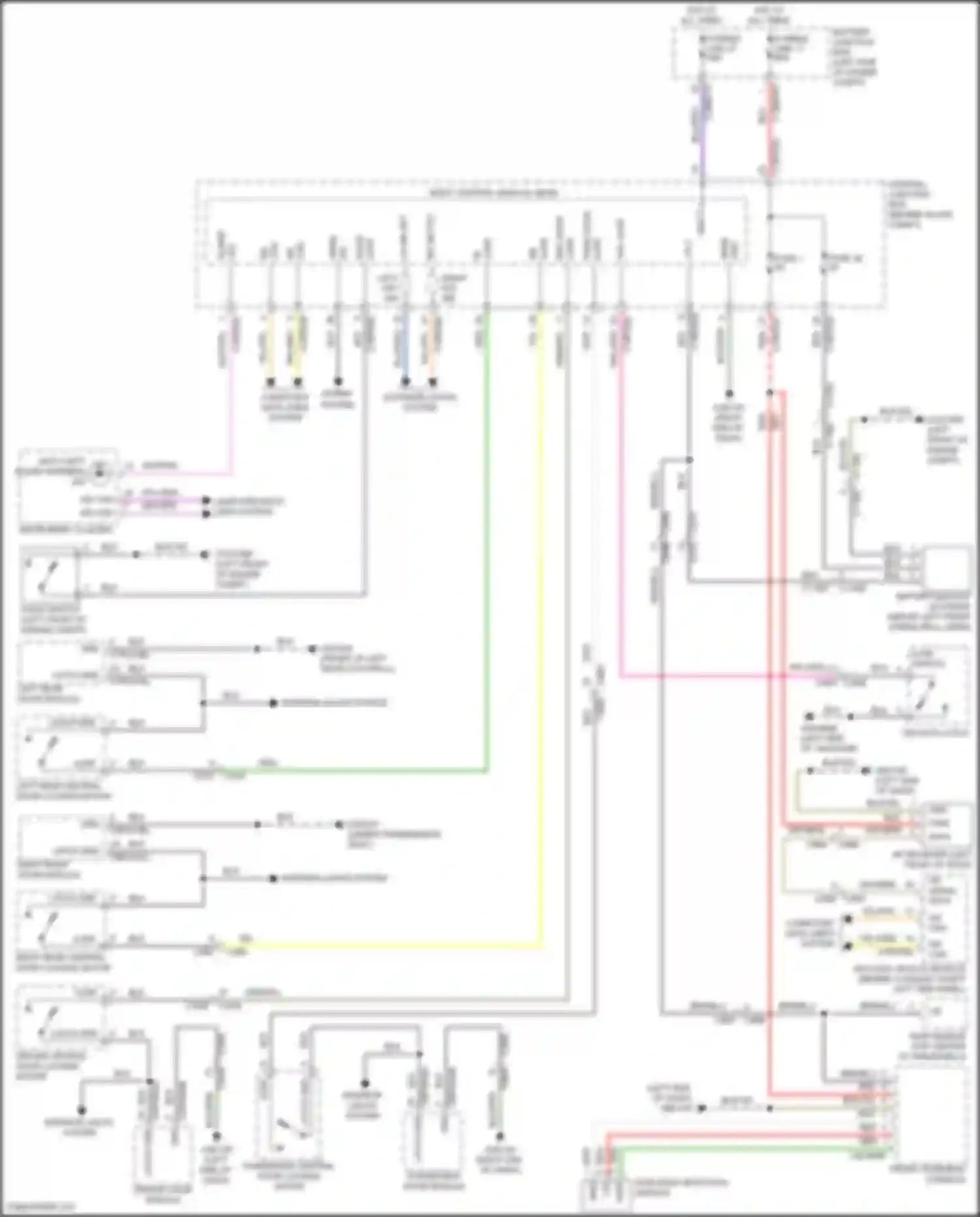Wiring diagram front overhead console for Land Rover Discovery Sport L550 (2014-2019) (1 of 16)