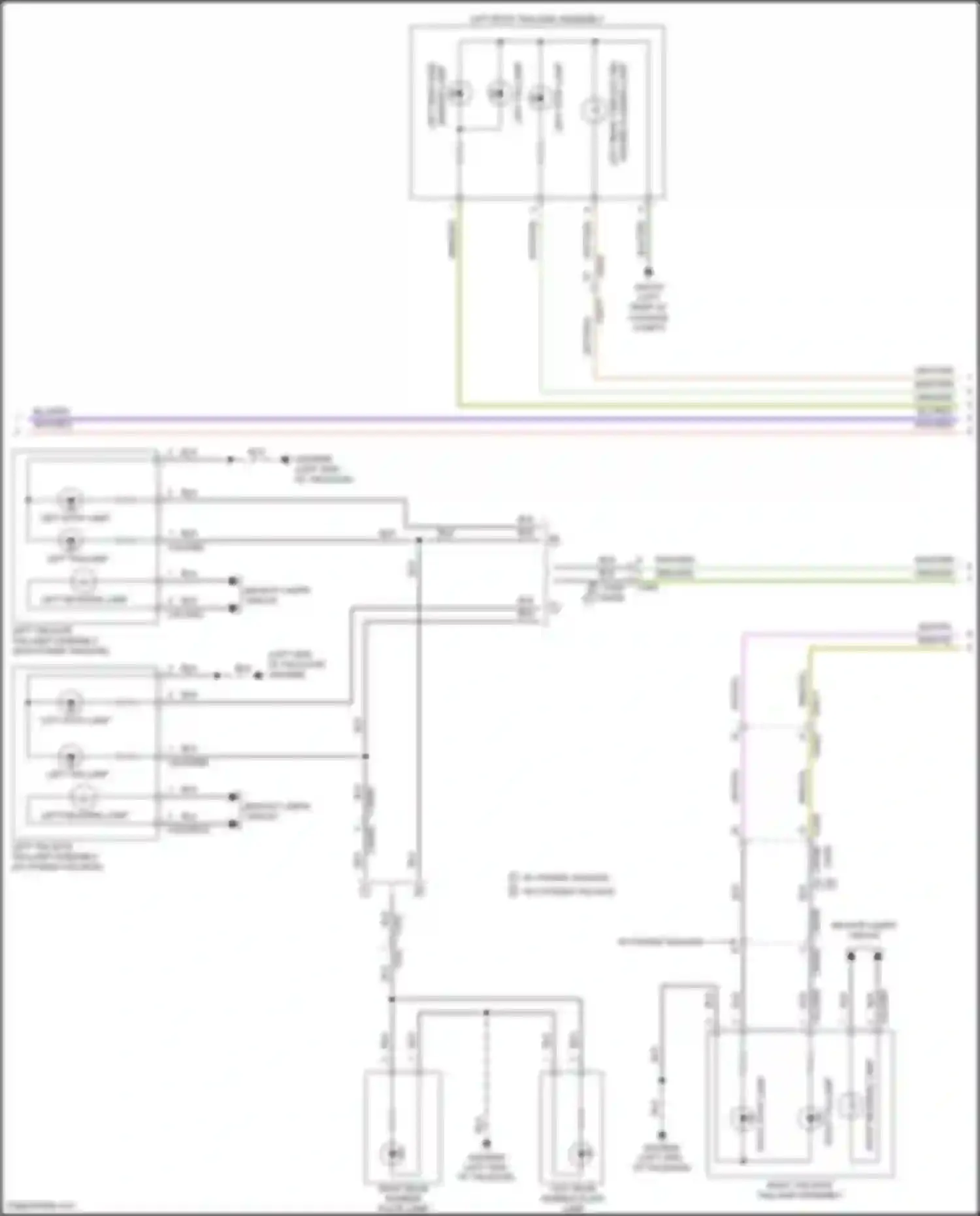 Wiring diagram left reverse lamp for Land Rover Discovery Sport L550 (2014-2019) (1 of 1)