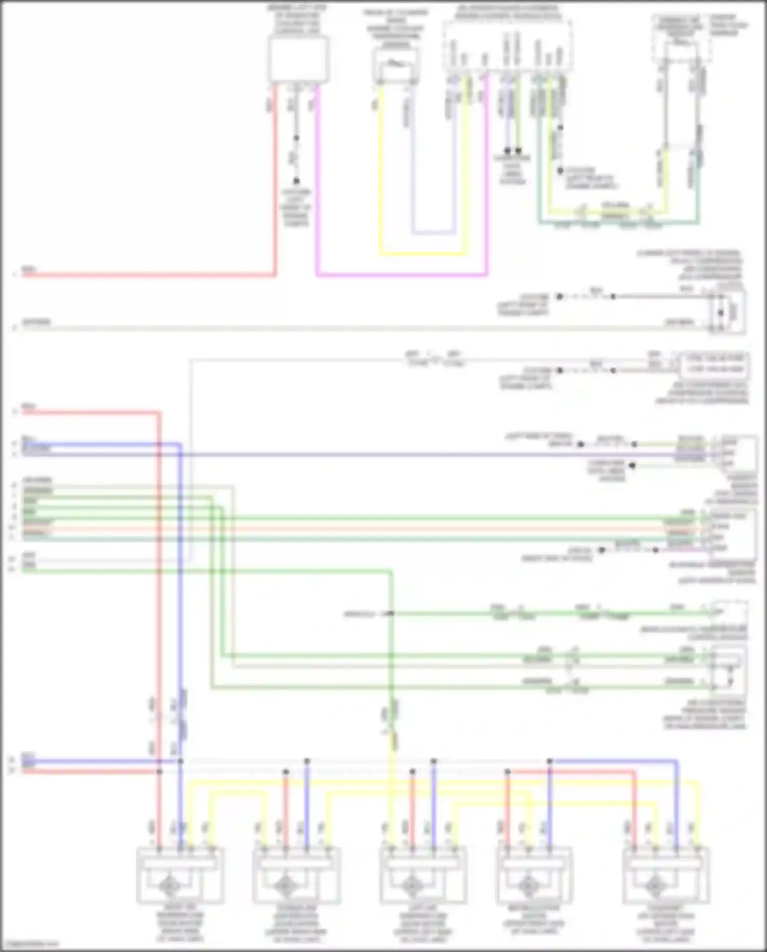 Wiring diagram rear automatic temperature control module for Land Rover Discovery Sport L550 (2014-2019) (1 of 5)