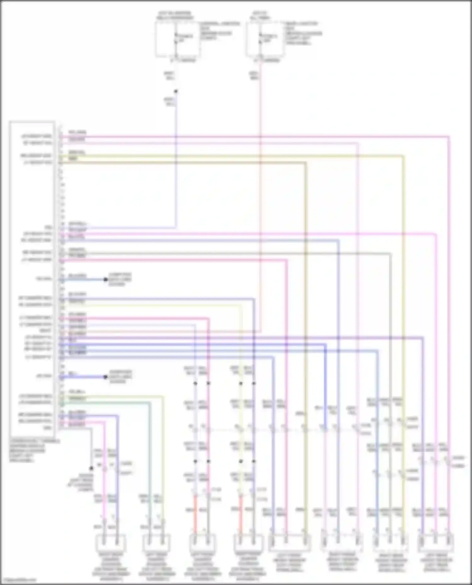 Wiring diagram right front height sensor for Land Rover Discovery Sport L550 (2014-2019) (2 of 2)