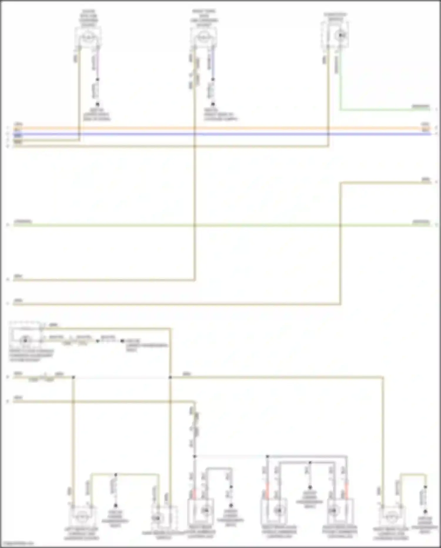 Wiring diagram right third row usb charging socket for Land Rover Discovery Sport L550 (2014-2019) (2 of 3)