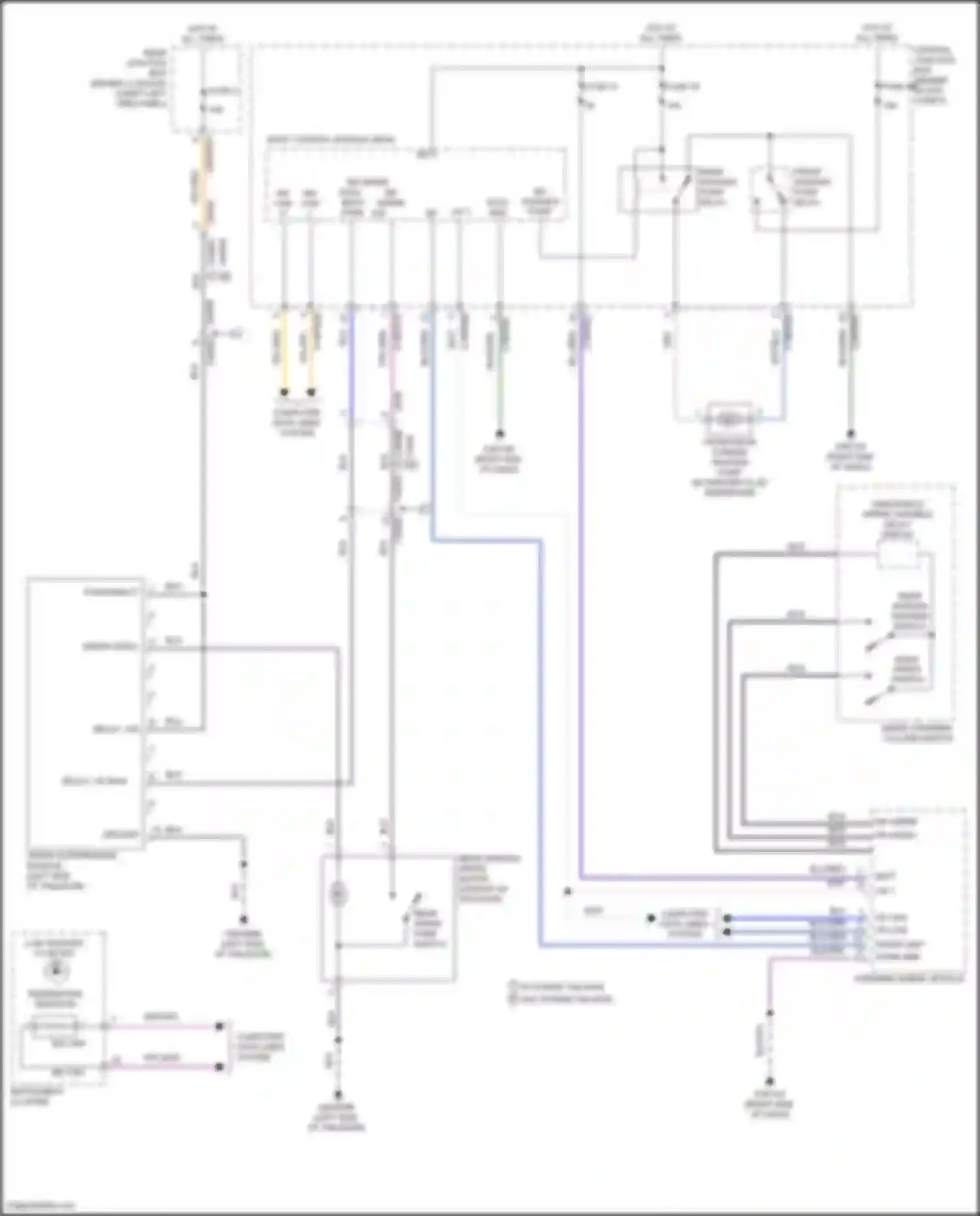 Wiring diagram windshield wiper variable delay switch for Land Rover Discovery Sport L550 (2014-2019) (2 of 2)