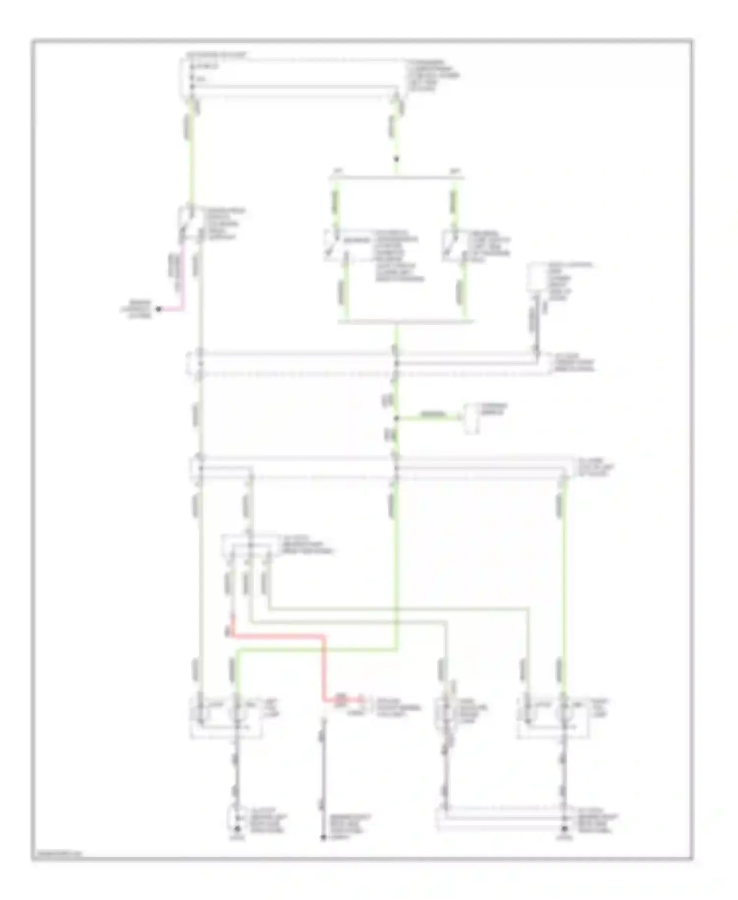 Discovery Land Rover II (1998-2004): Back-up & stop lamps circuit