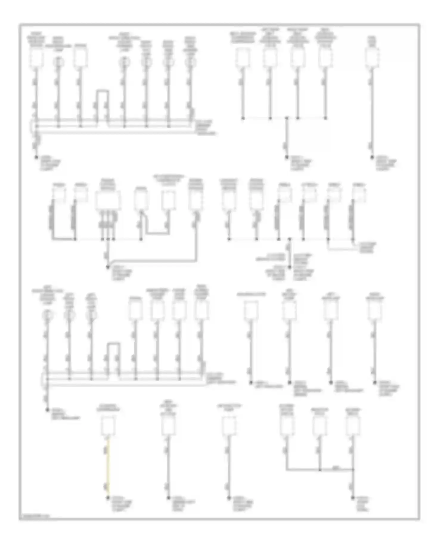 Discovery Land Rover II (1998-2004): Ground distribution circuit (1 of 5)