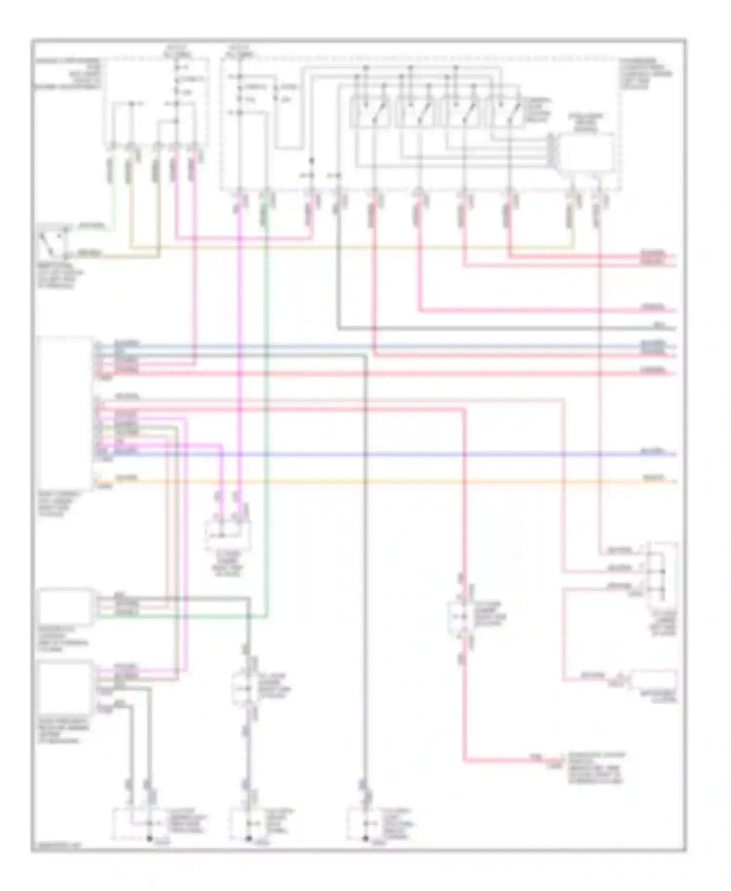 Discovery Land Rover II (1998-2004): Power door lock circuit (1 of 2)