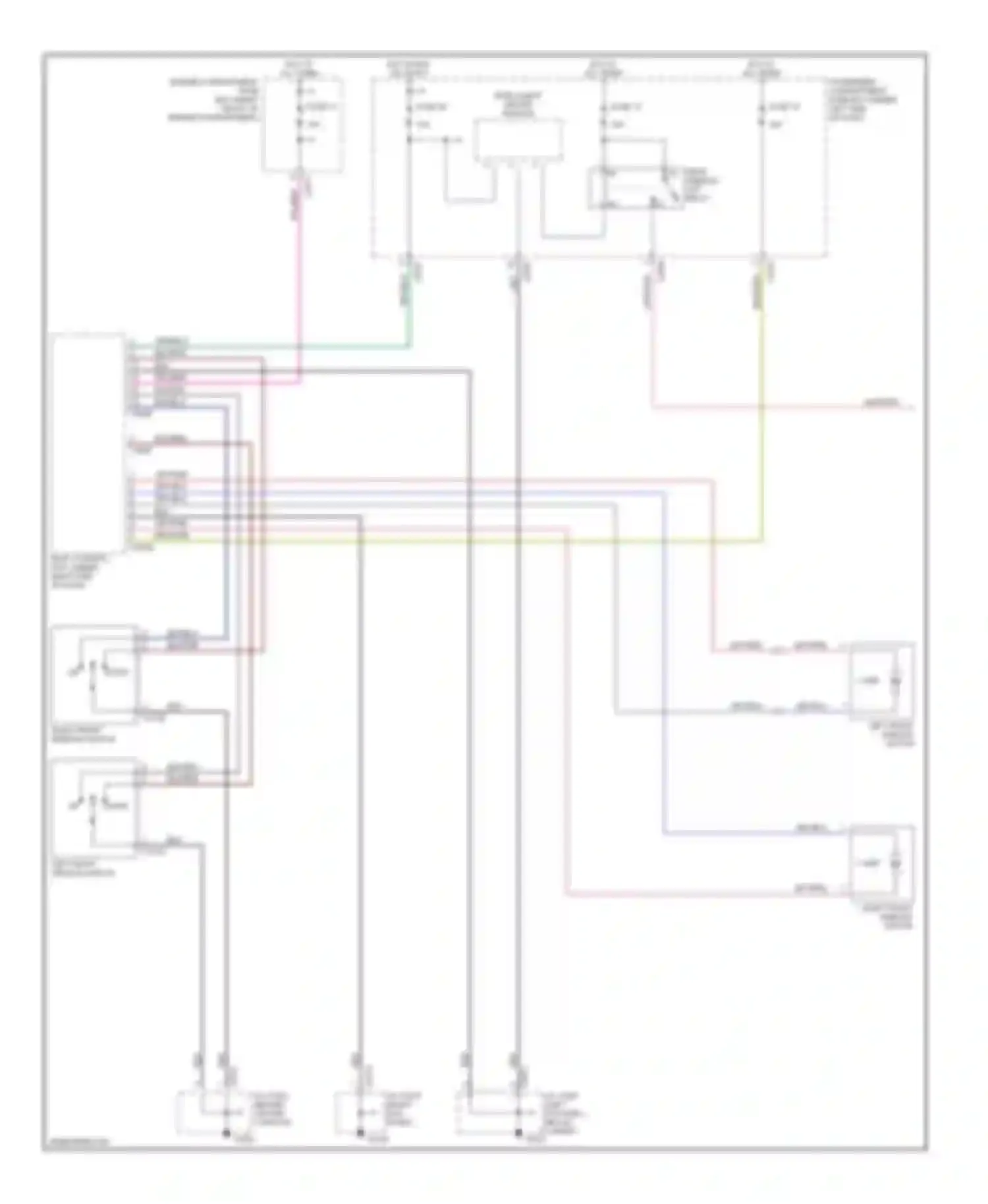 Discovery Land Rover II (1998-2004): Power window circuit (1 of 2)