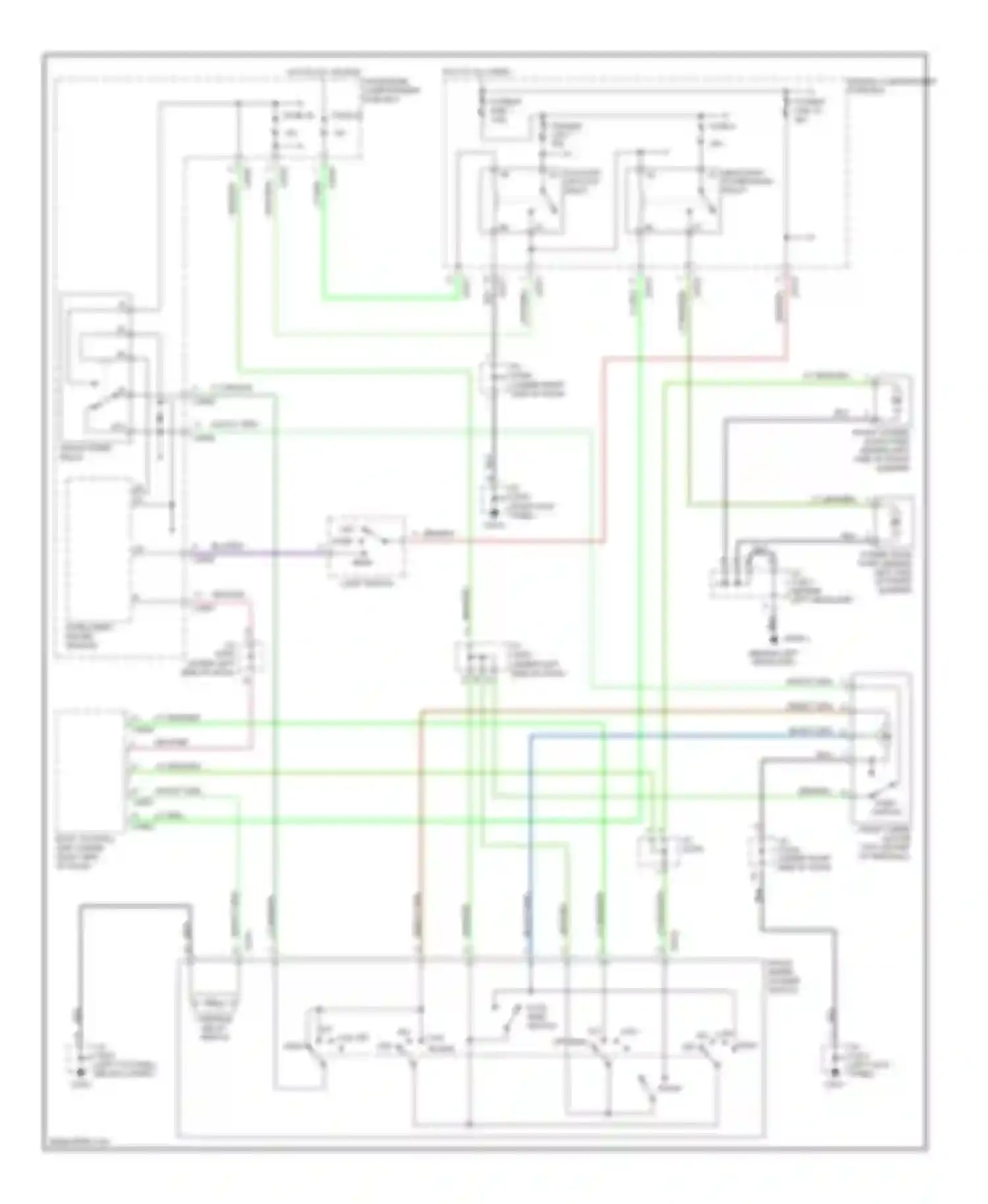 Discovery Land Rover II (1998-2004): Front wiper/washer & headlamp washer circuit