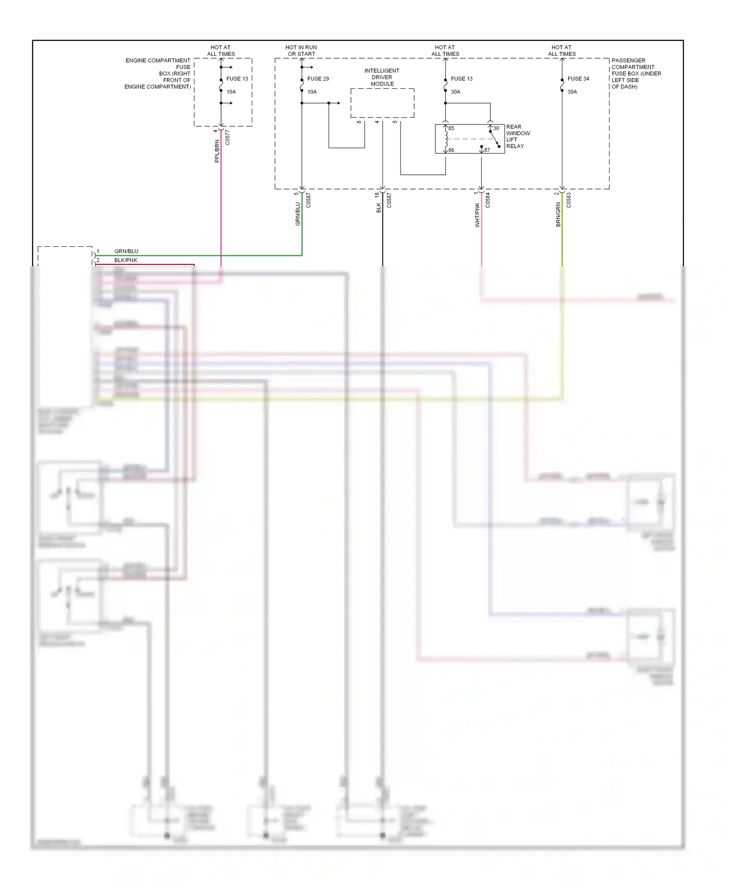 Wiring diagram down up for Land Rover Discovery II (1998-2004) (1 of 1)