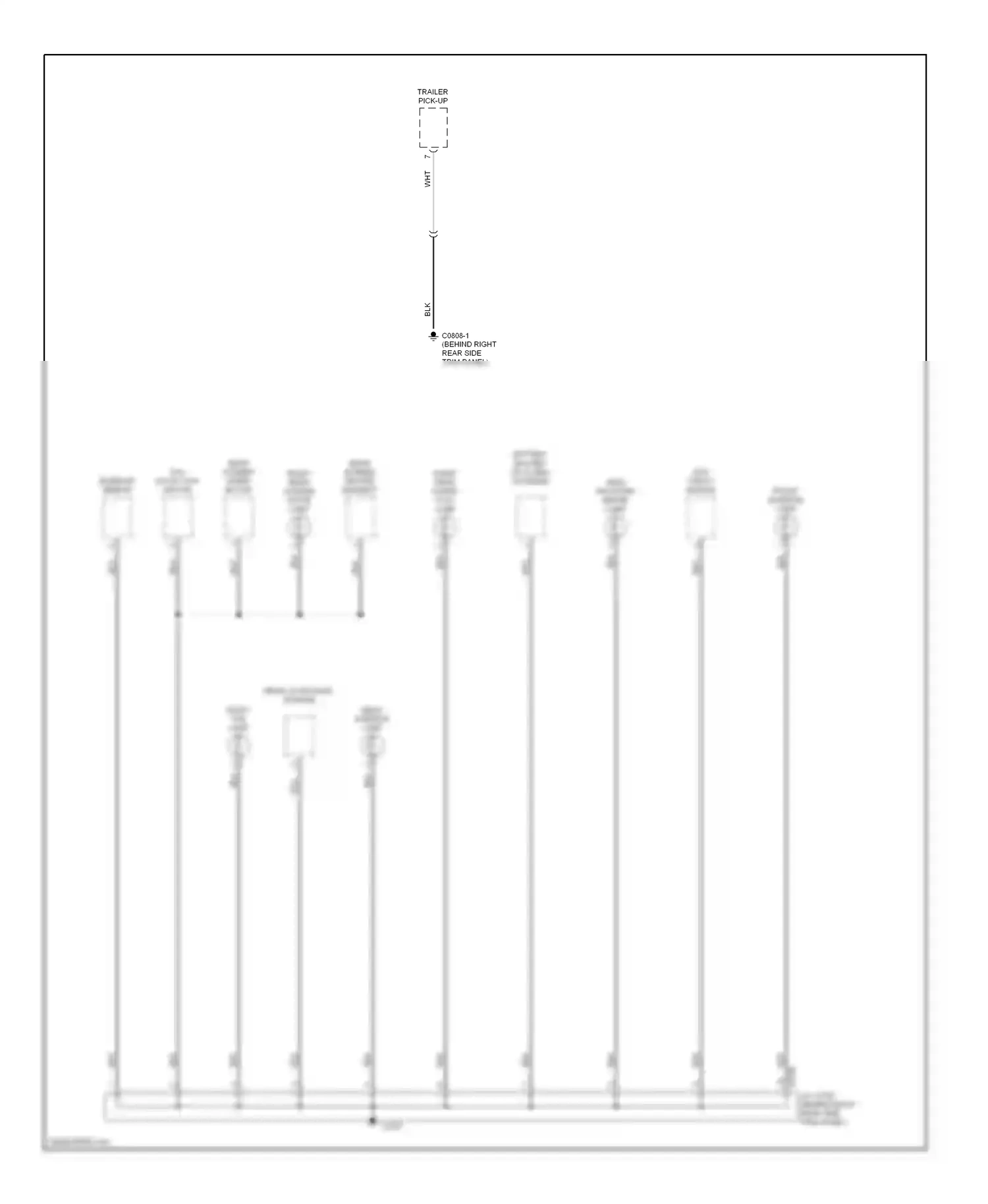 Wiring diagram front interior lamp for Land Rover Discovery II (1998-2004) (2 of 2)