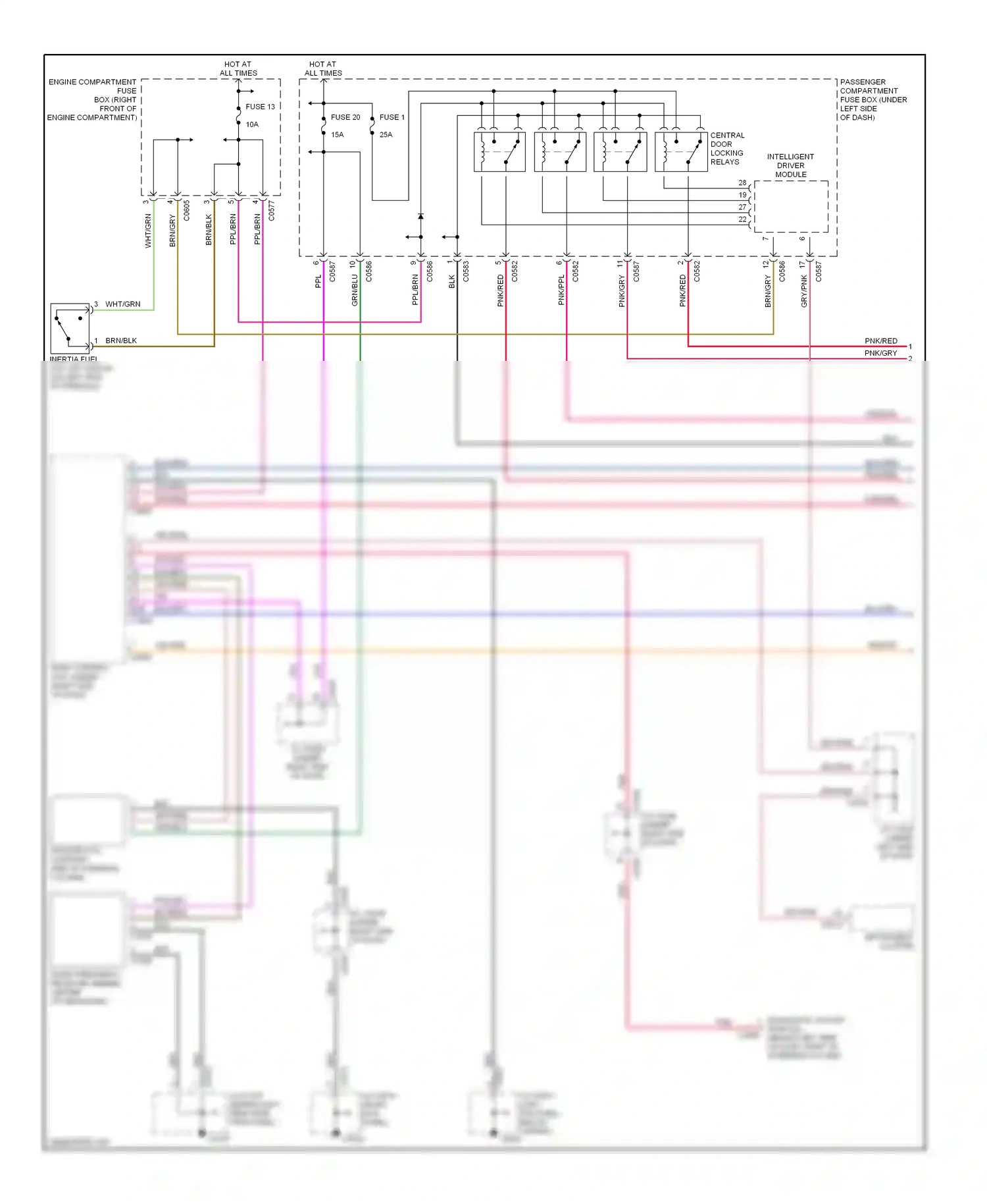 Wiring diagram intelligent driver module for Land Rover Discovery II (1998-2004) (5 of 9)