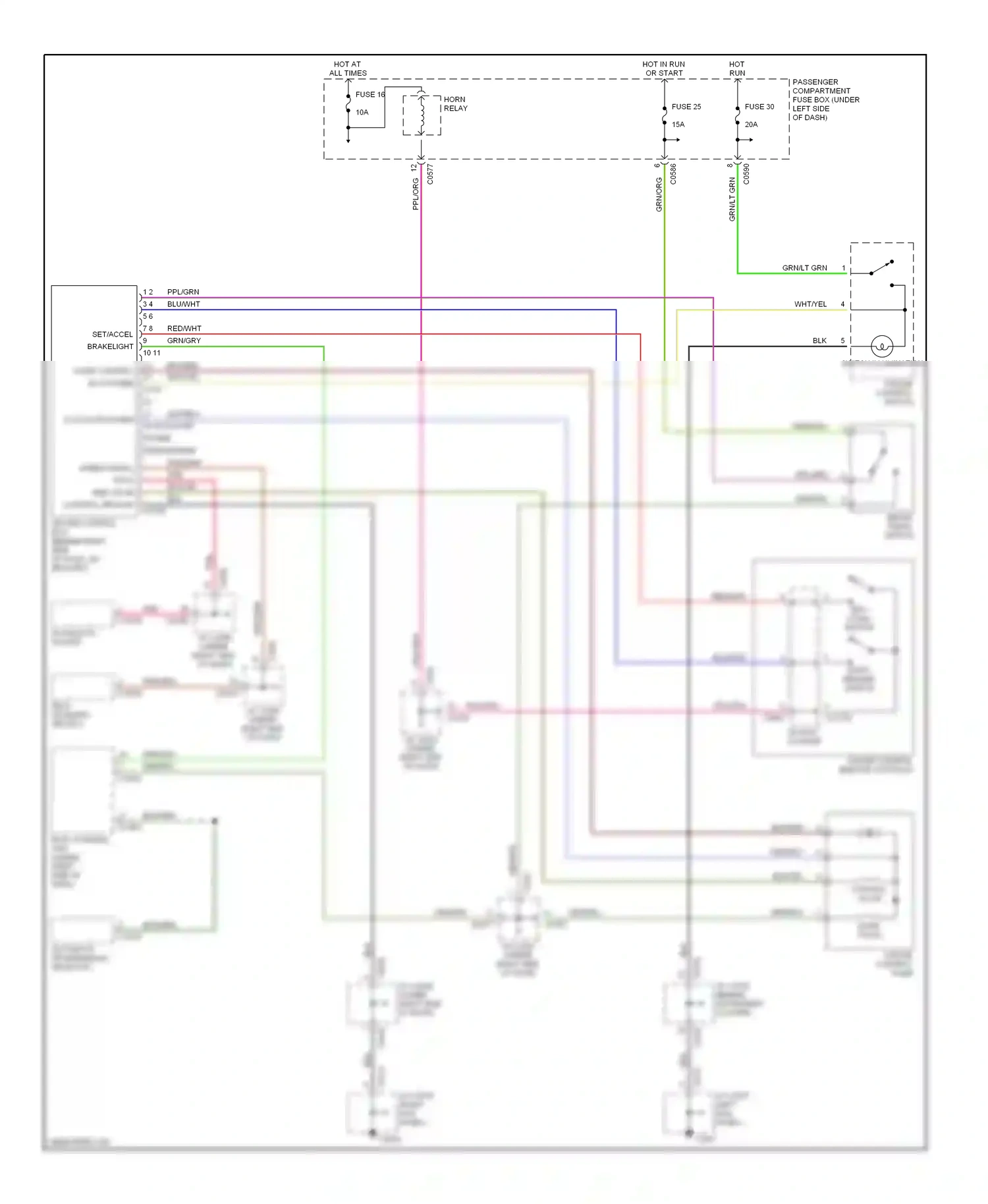 Wiring diagram set/ accel switch for Land Rover Discovery II (1998-2004) (1 of 1)