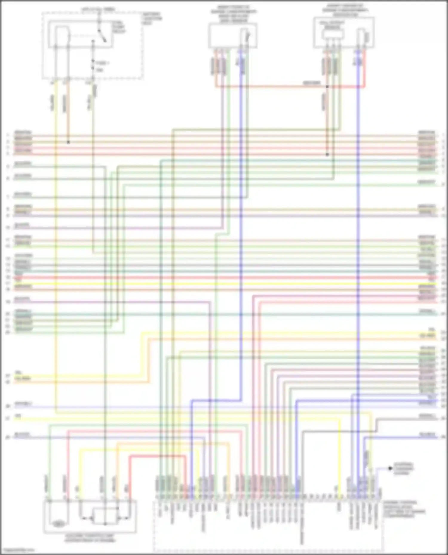 Discovery Land Rover III (2004-2009): Wiring diagram engine performance 4.0l (2 of 4)