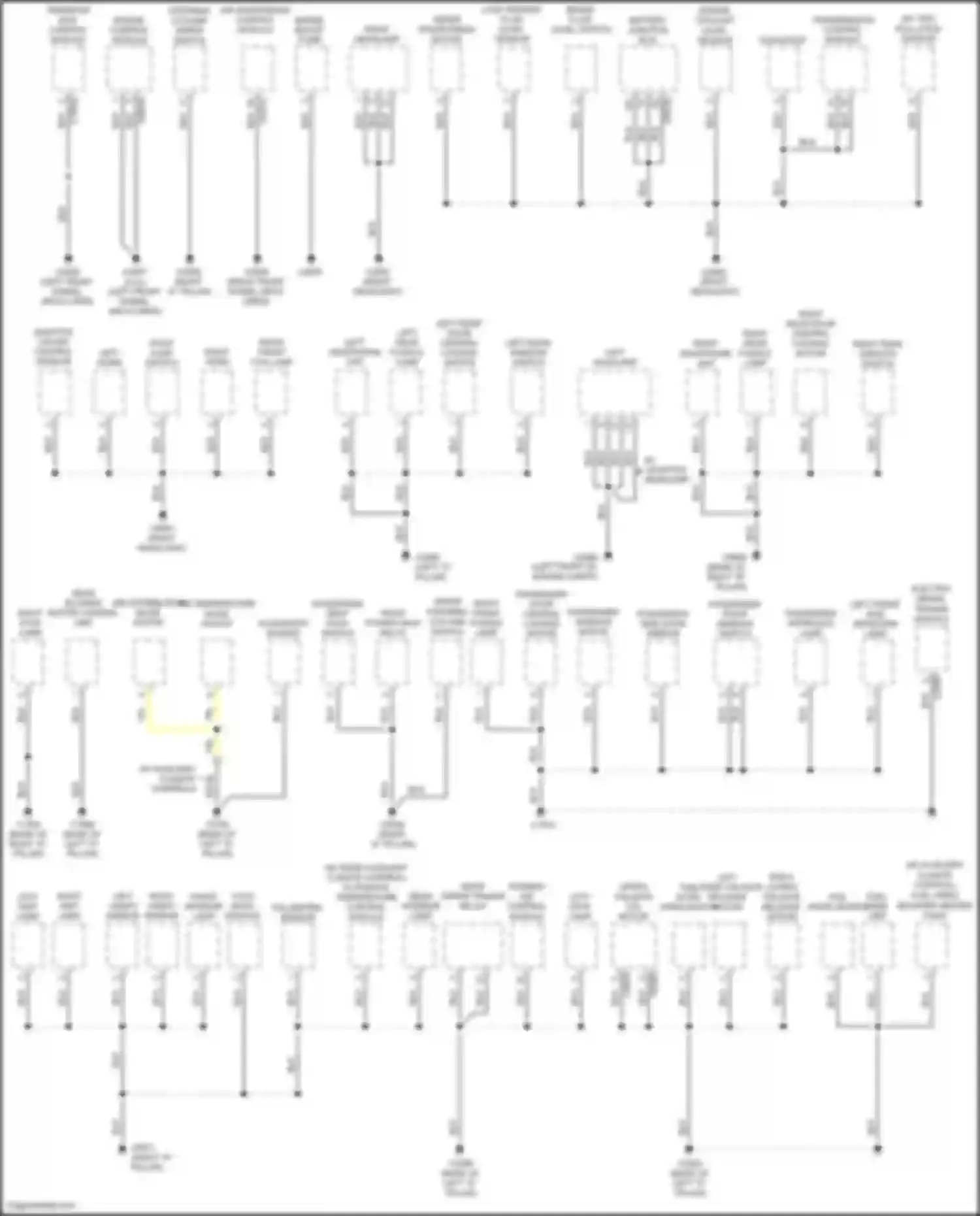 Discovery Land Rover III (2004-2009): Ground distribution circuit (1 of 3)