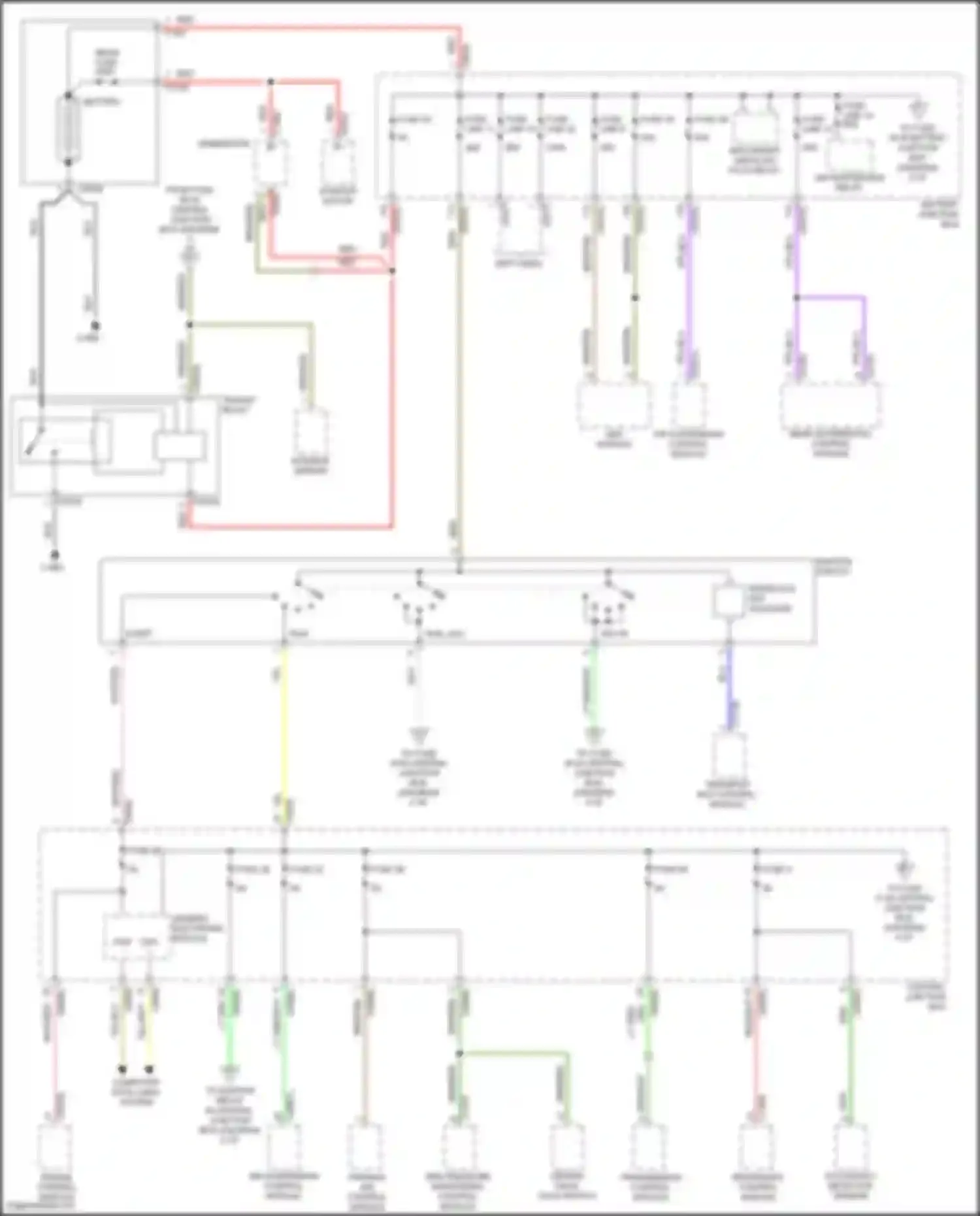 Discovery Land Rover III (2004-2009): Power distribution circuit (1 of 4)