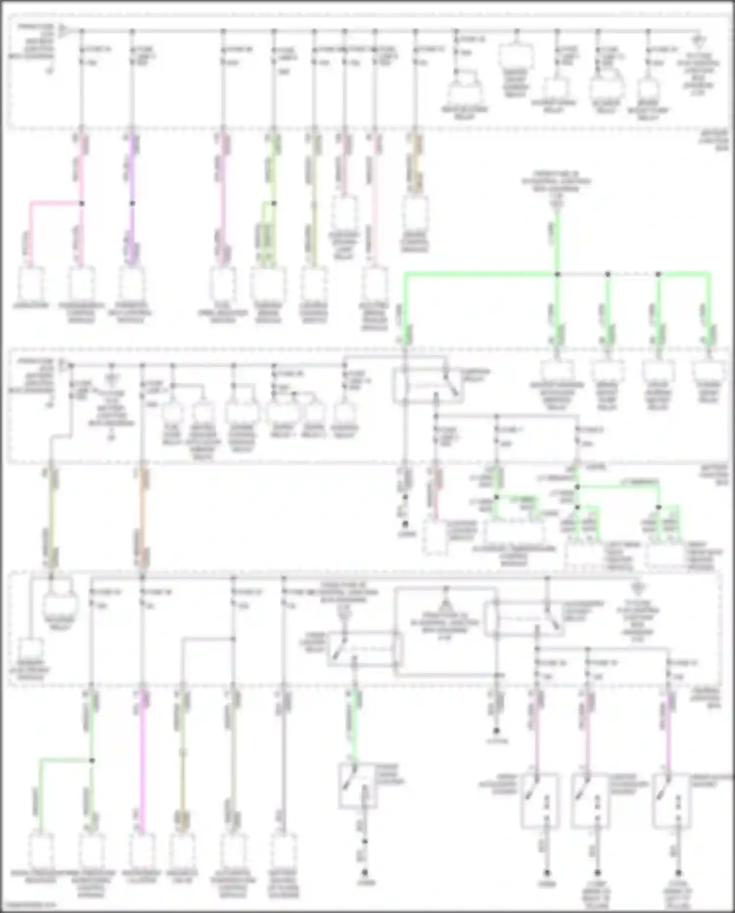 Discovery Land Rover III (2004-2009): Power distribution circuit (2 of 4)