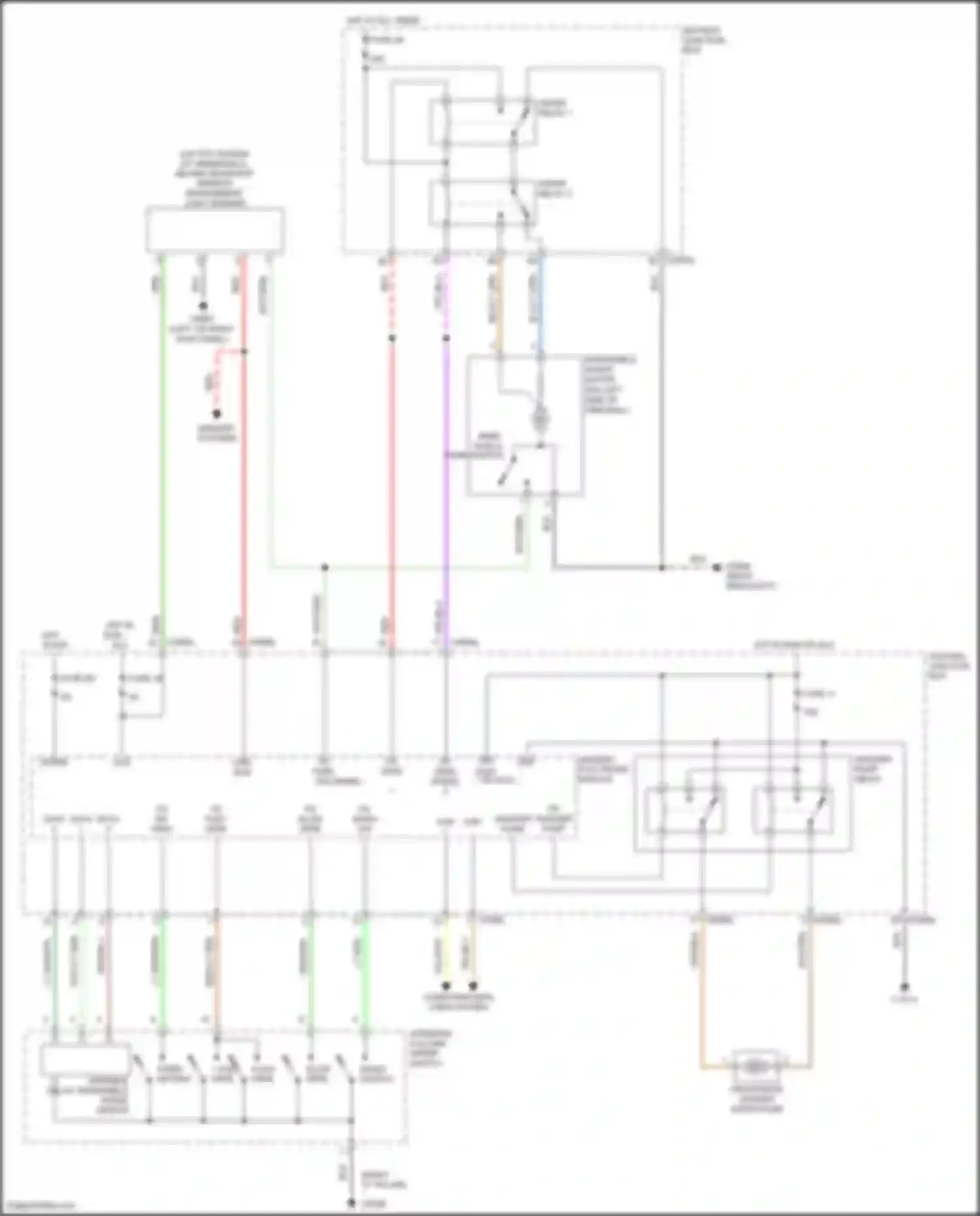 Discovery Land Rover III (2004-2009): Front wiper/washer circuit