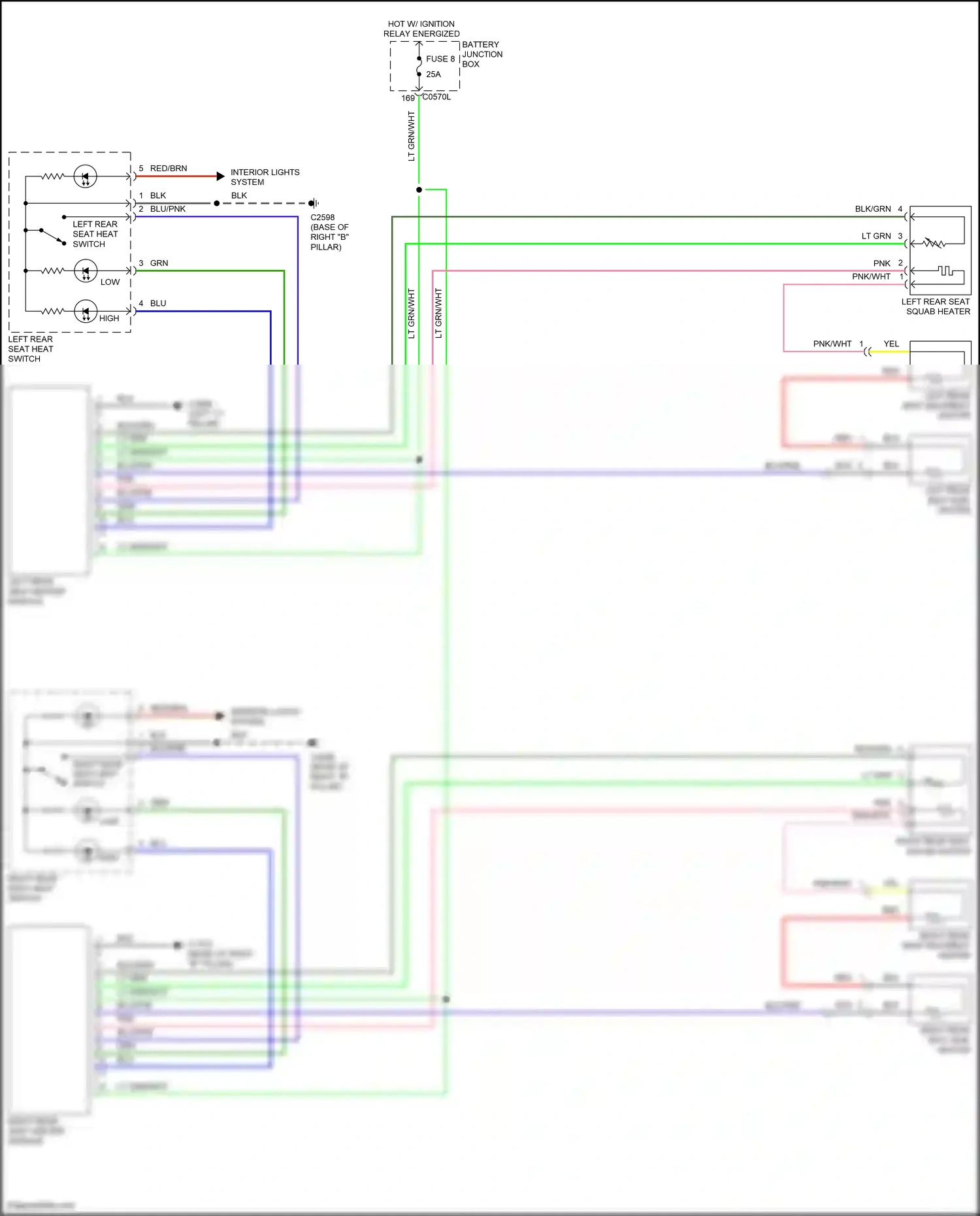 Wiring diagram blu for Land Rover Discovery III (2004-2009) (20 of 38)