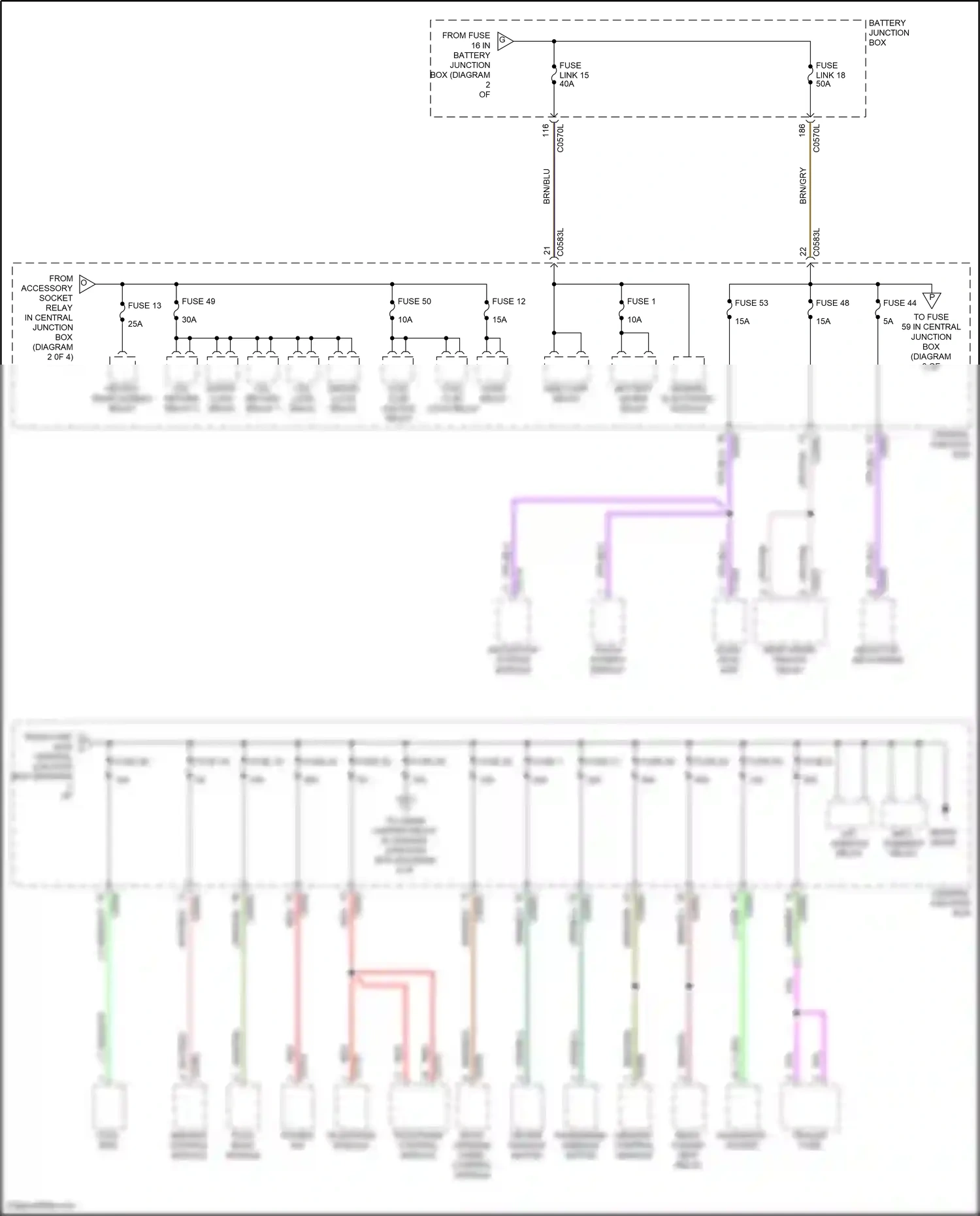 Wiring diagram cdl return relay 2 for Land Rover Discovery III (2004-2009) (1 of 1)