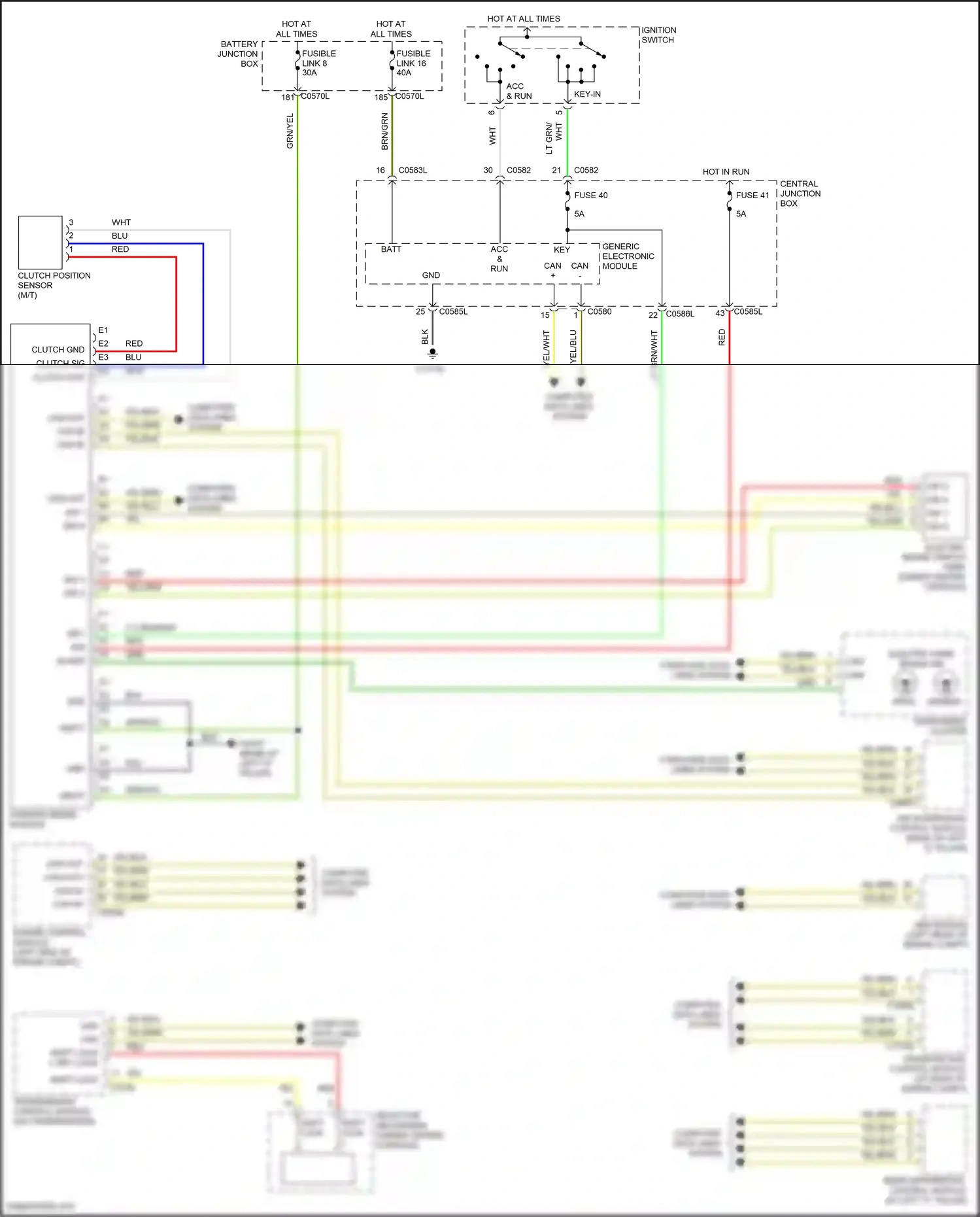 Wiring diagram engine control module for Land Rover Discovery III (2004-2009) (8 of 13)