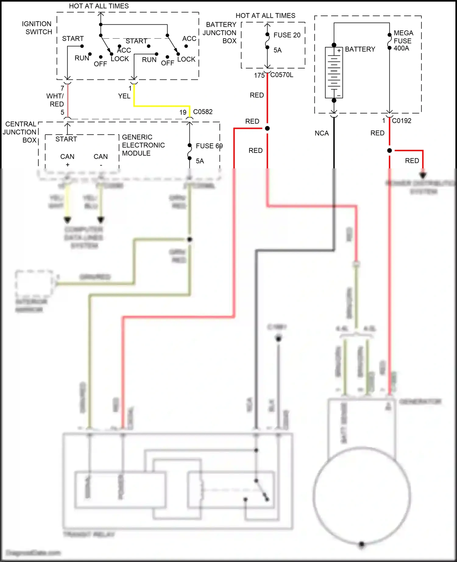 Wiring diagram generic electronic module for Land Rover Discovery III (2004-2009) (34 of 37)
