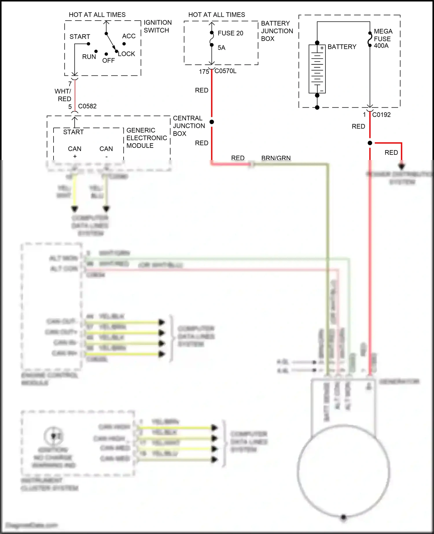 Wiring diagram generic electronic module for Land Rover Discovery III (2004-2009) (33 of 37)