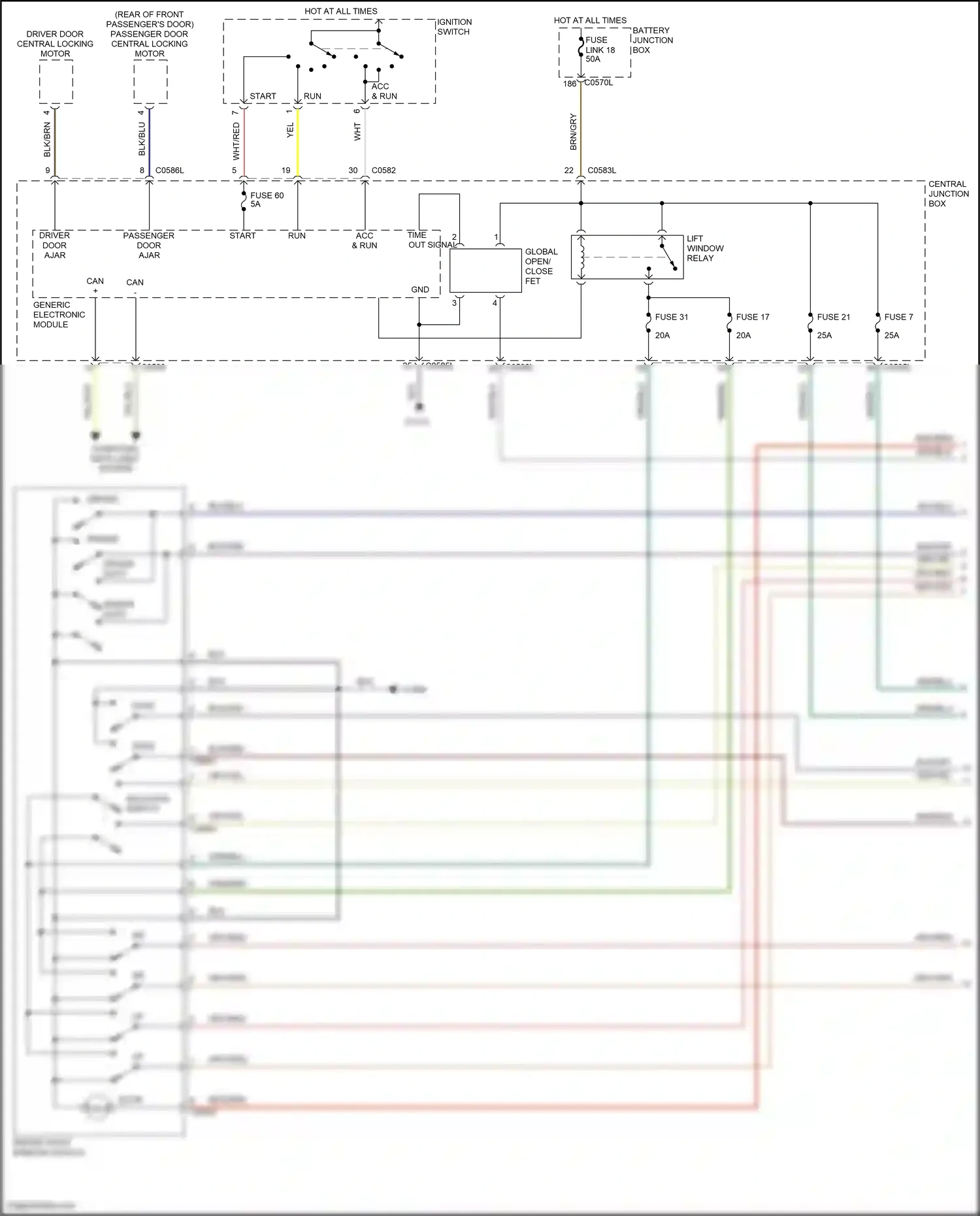 Wiring diagram generic electronic module for Land Rover Discovery III (2004-2009) (8 of 37)