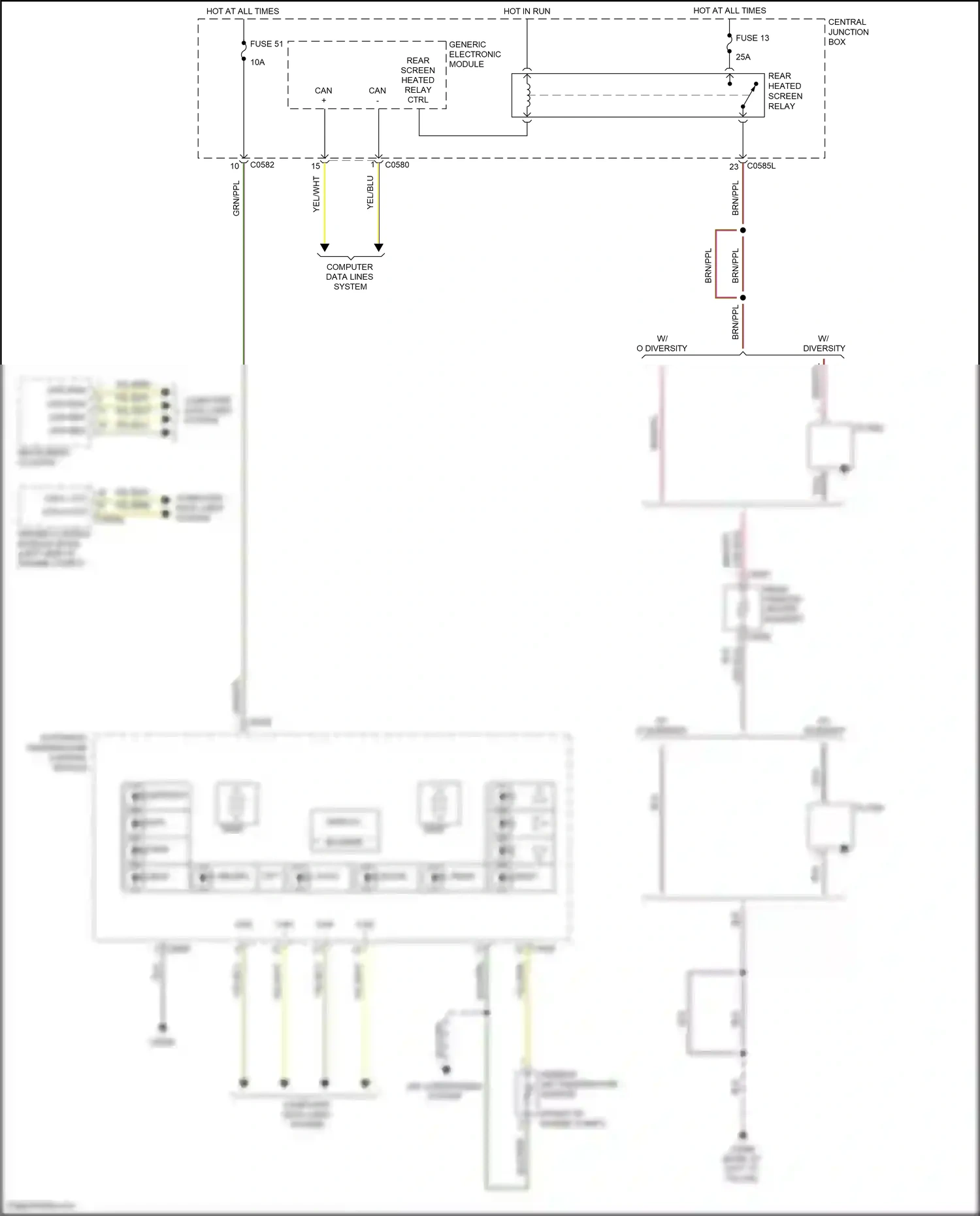 Wiring diagram generic electronic module for Land Rover Discovery III (2004-2009) (30 of 37)